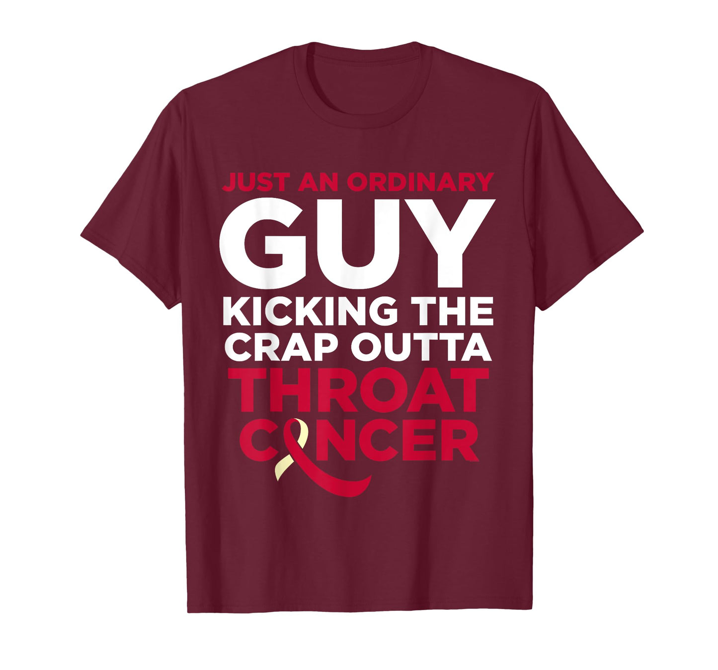 Throat Cancer Fighter Quote - Gift for Cancer Patient Male T-Shirt