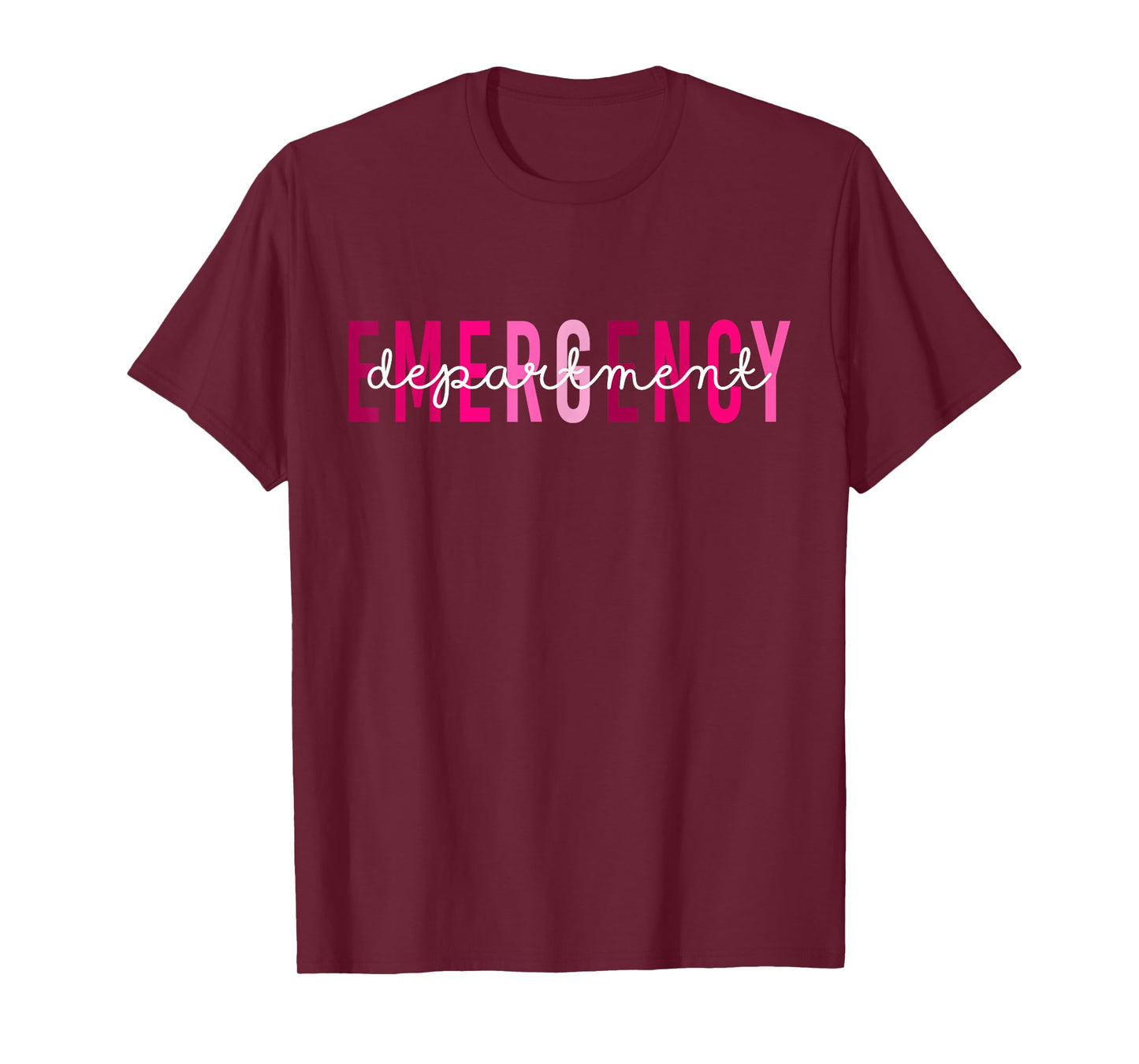 Emergency Department Emergency Room Nurse Breast Cancer T-Shirt