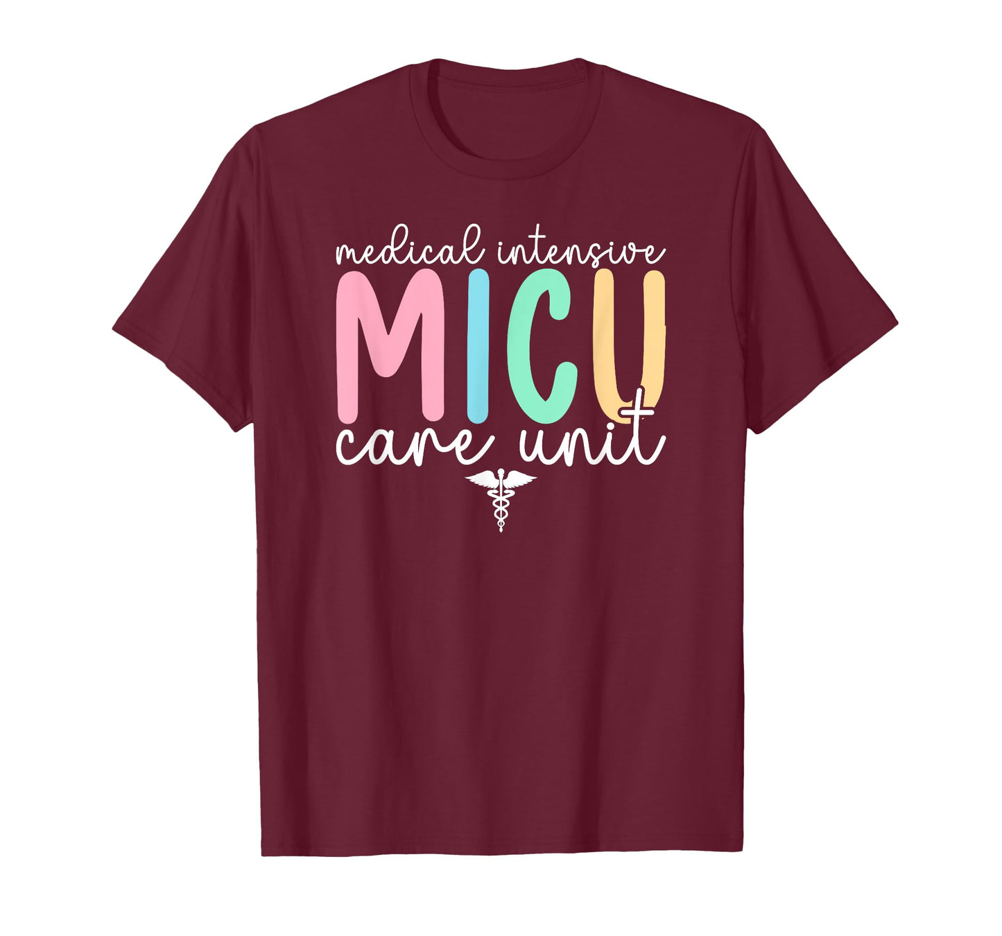 MICU Nurse Boho Medical Intensive Care Unit MICU Nursing T-Shirt