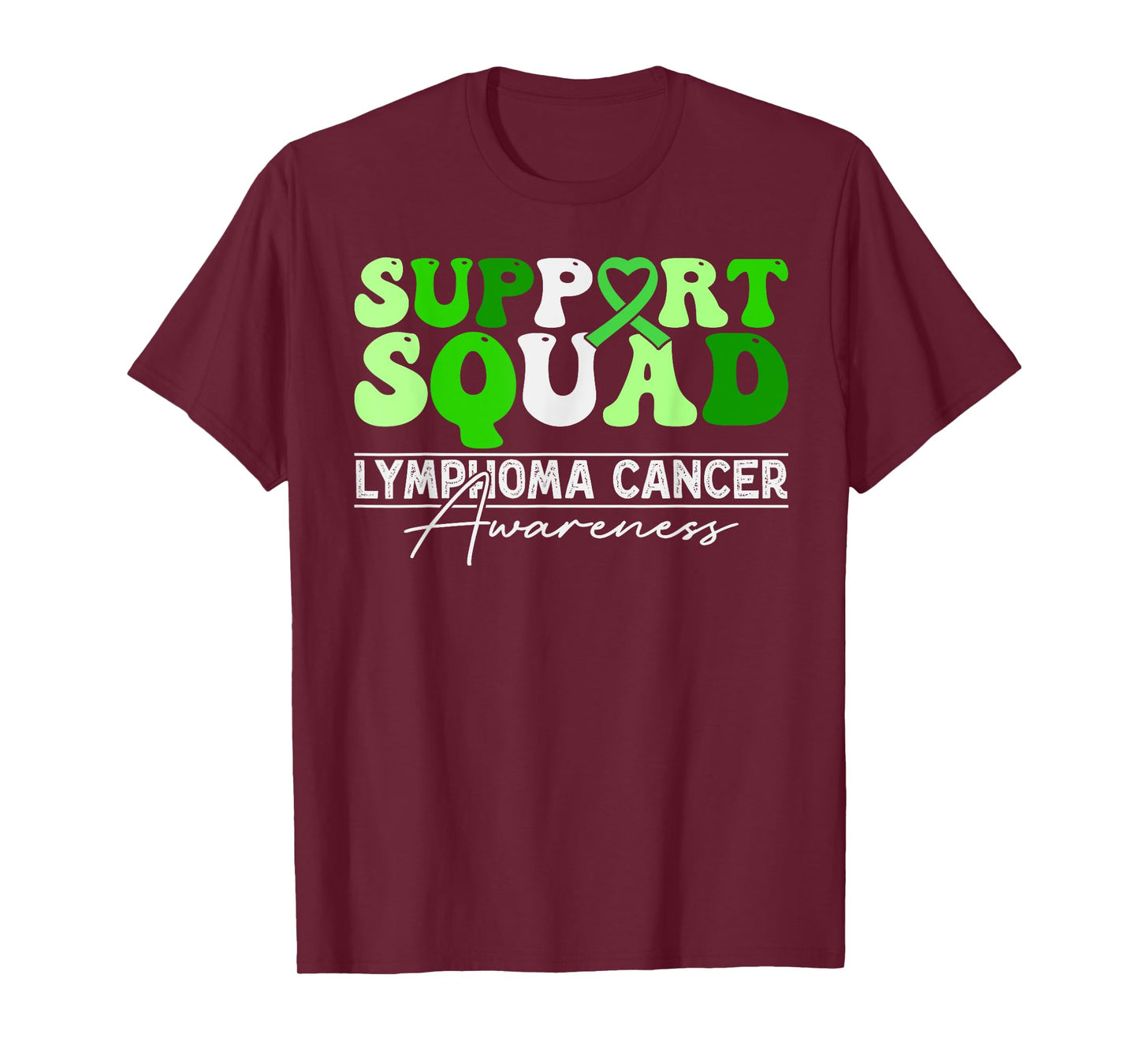 Non Hodgkins Lymphoma Support Squad - Lime Green Awareness T-Shirt