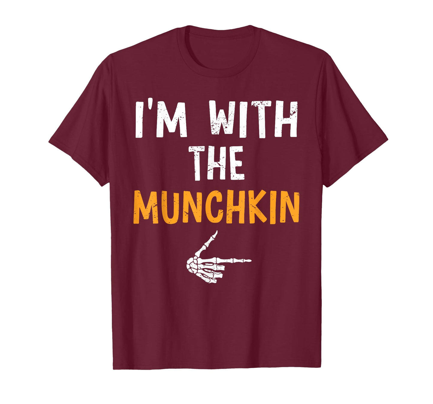 I'm with The Munchkin Costume Halloween Matching Couple T-Shirt