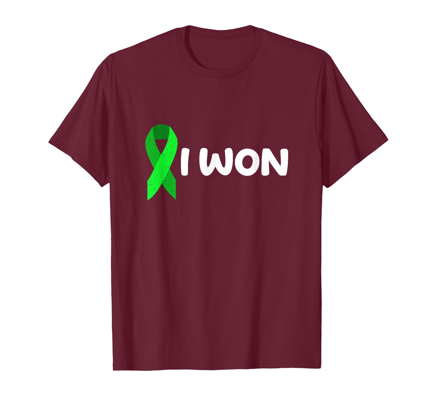 I Won! Liver Cancer survivor. Green ribbon T-Shirt