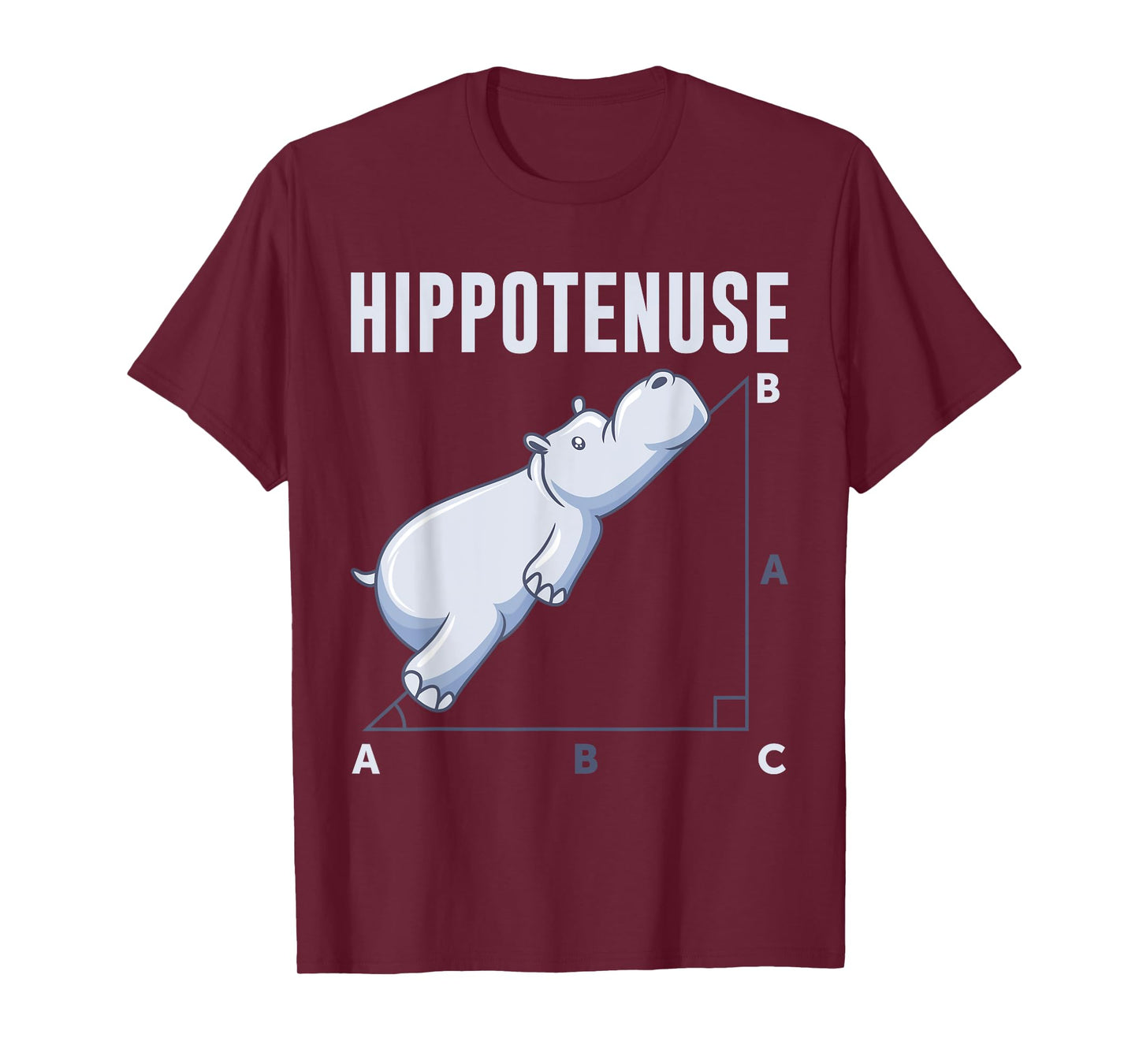 Mathematics Hippotenuse Maths Set of Pythagora's Geometry T-Shirt