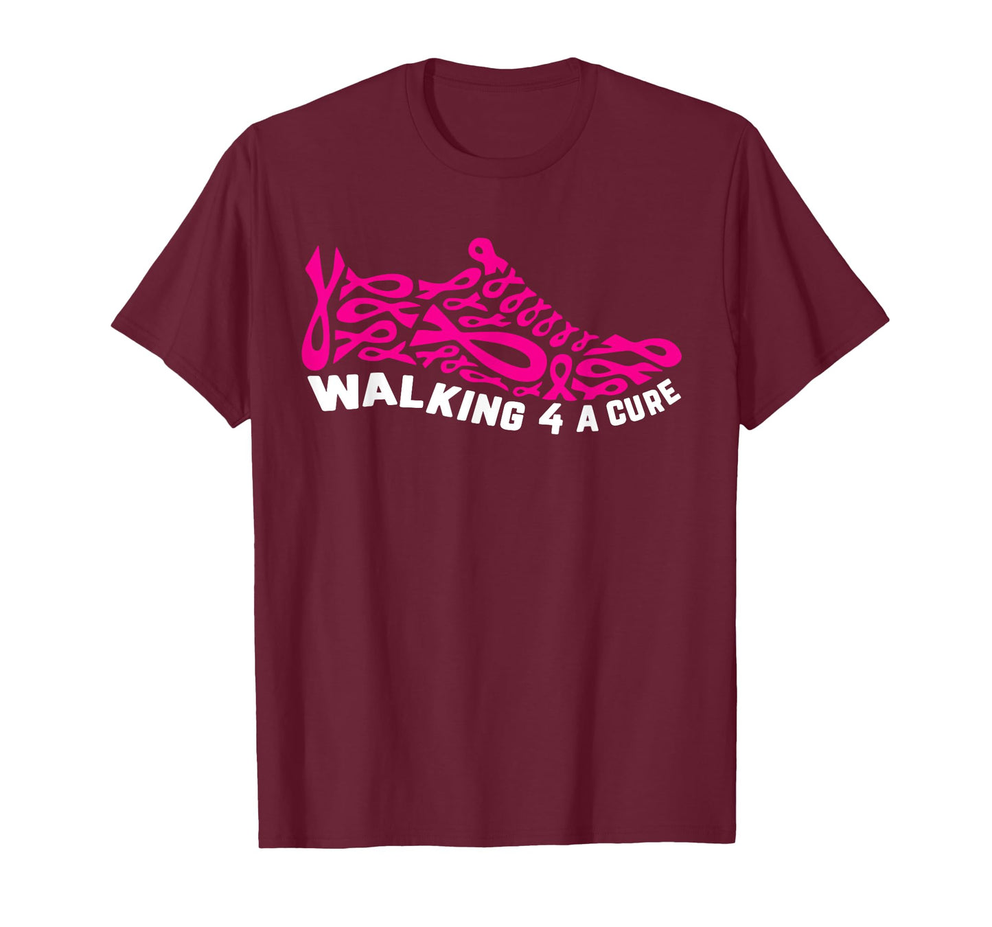 Breast Cancer Pink Ribbon Walk For Cure Cool Awareness Gifts T-Shirt