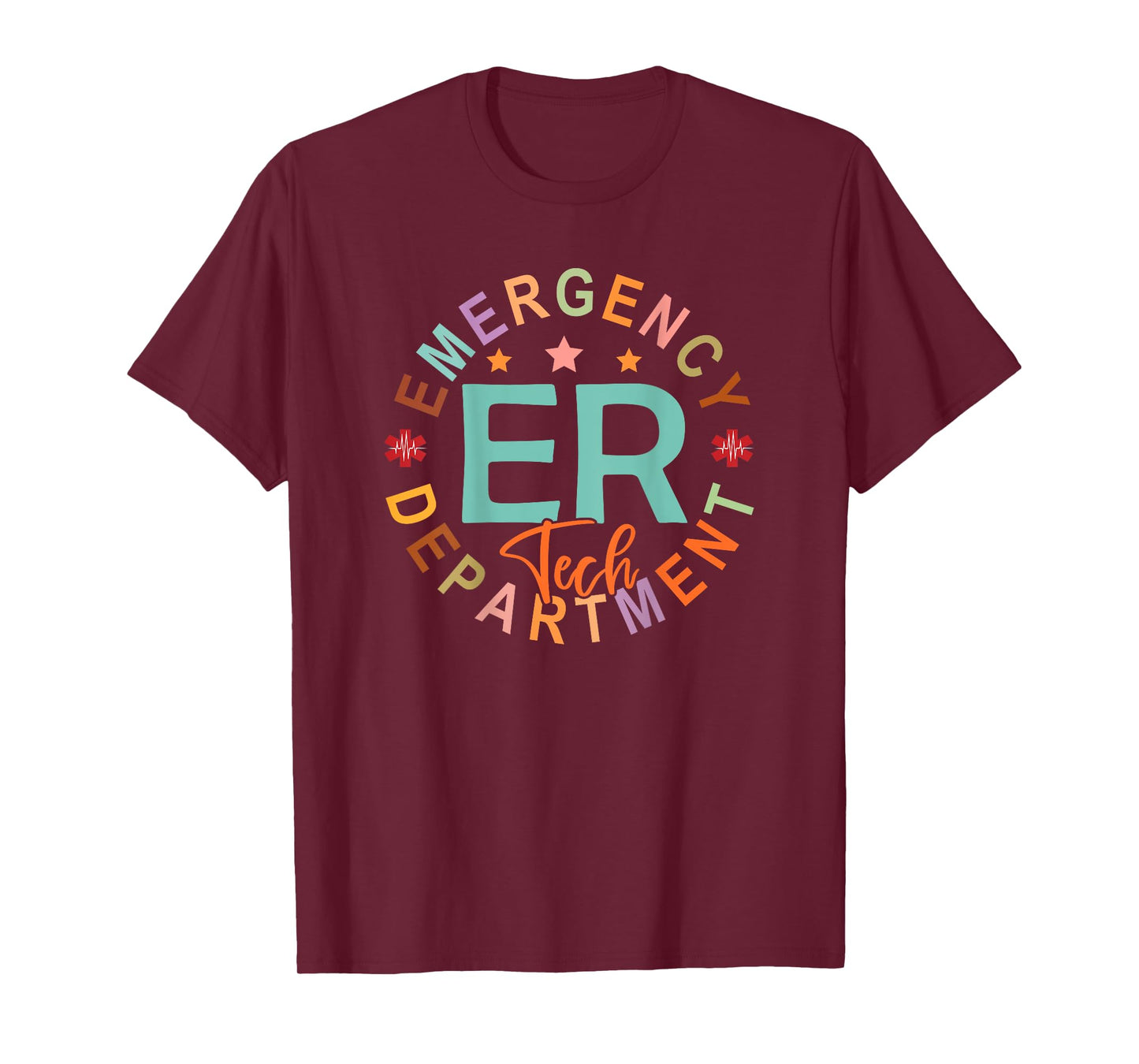 Emergency Department Tech Emergency Room Tech Back Of T-Shirt