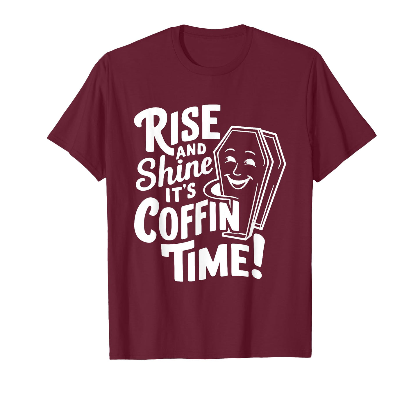 Coffin Humor Funny Casket Funeral Horror Costume T-Shirt