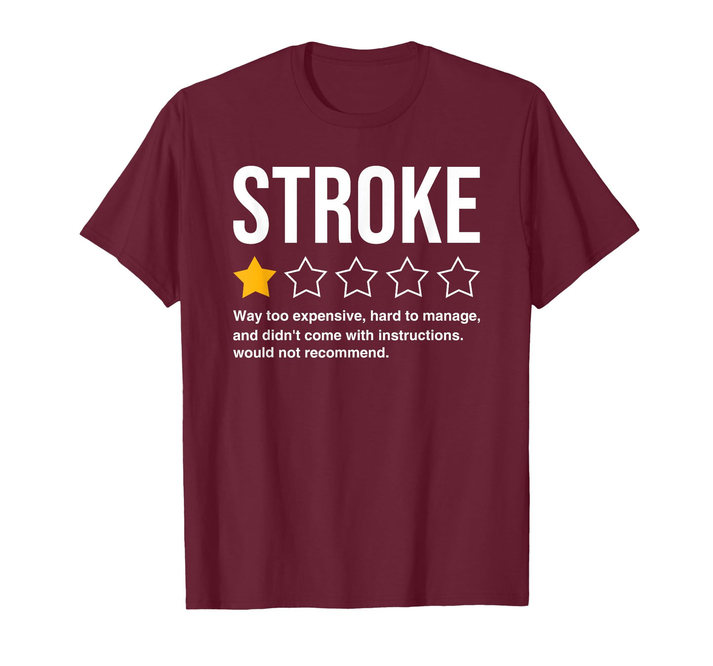 Stroke Survivor Heart Disease Warrior Fighter Cardiac Arrest T-Shirt
