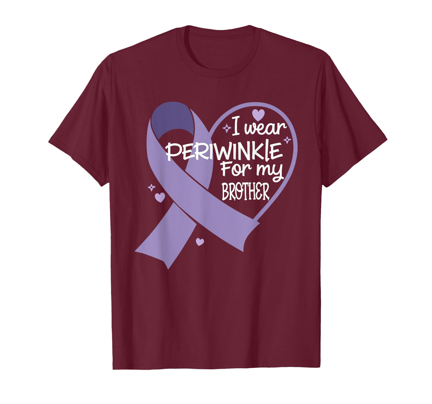 I Wear Periwinkle For My Brother Esophageal Cancer T-Shirt