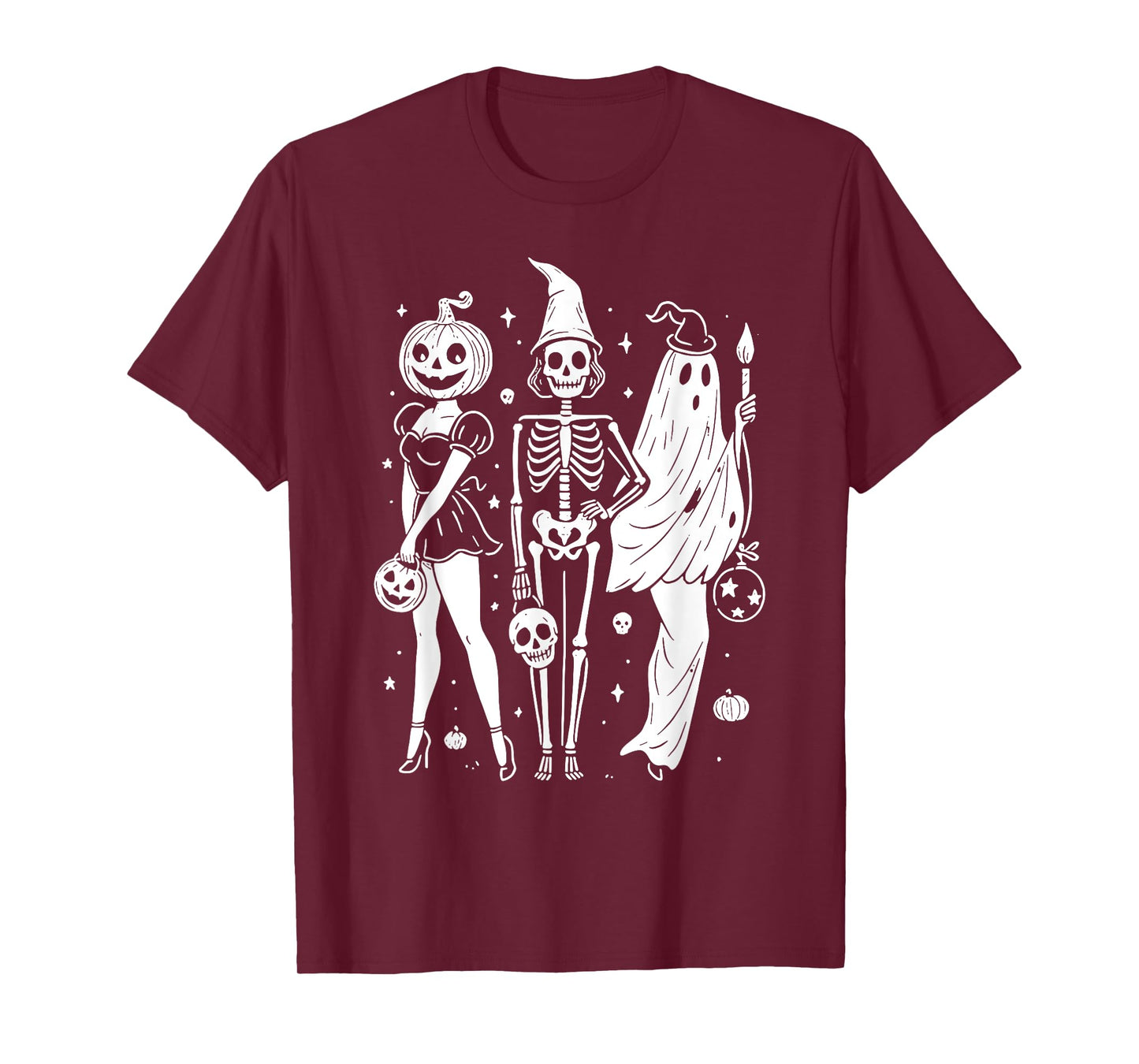 Ghouls Halloween Ghost Spooky Squad Funny Girl Witchy T-Shirt
