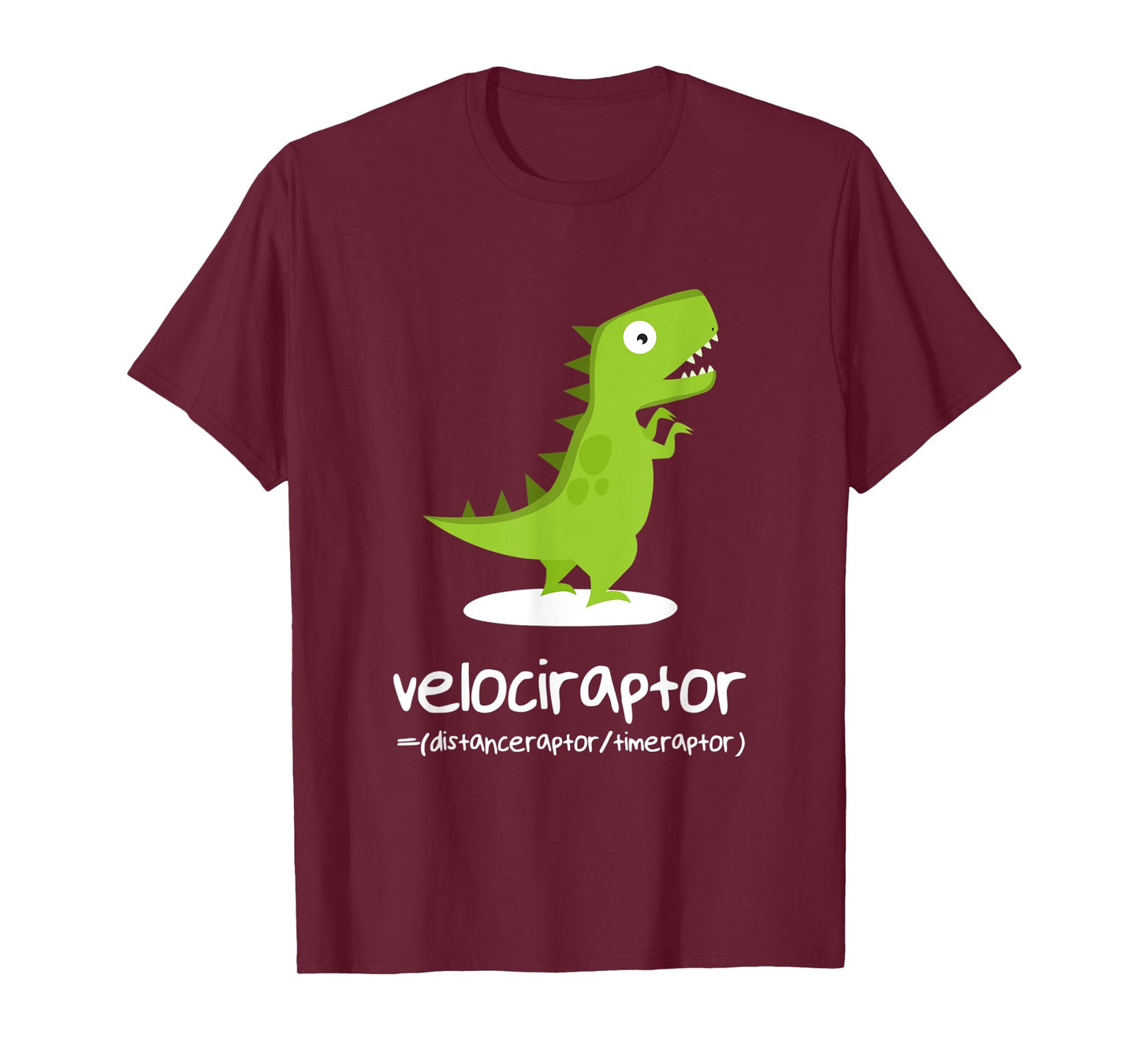 Math Shirt Funny Dinosaur Velociraptor Algebra Equation T-Shirt