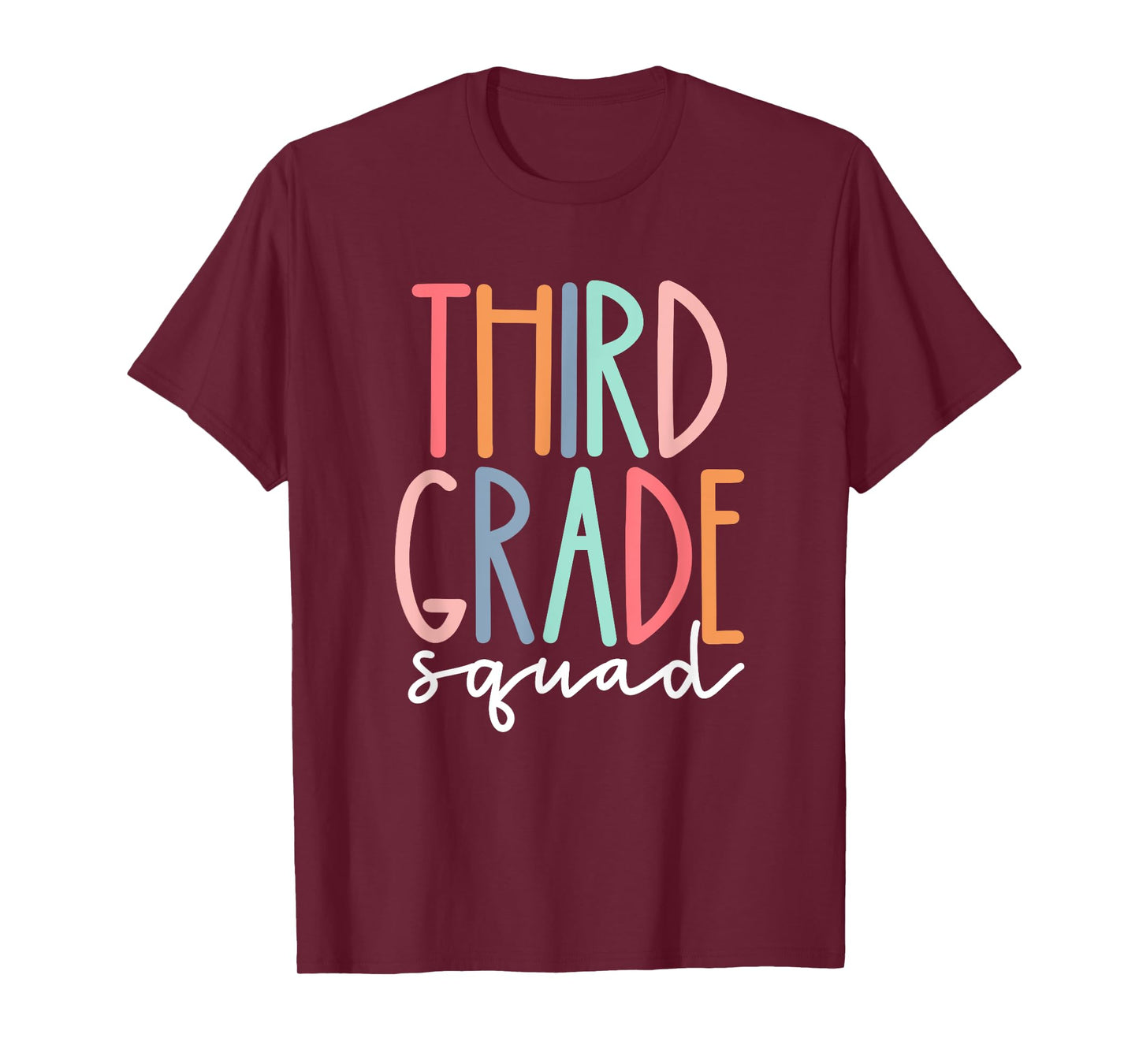 Third Grade Squad 3rd Grade Teacher Crew Back To School Team T-Shirt