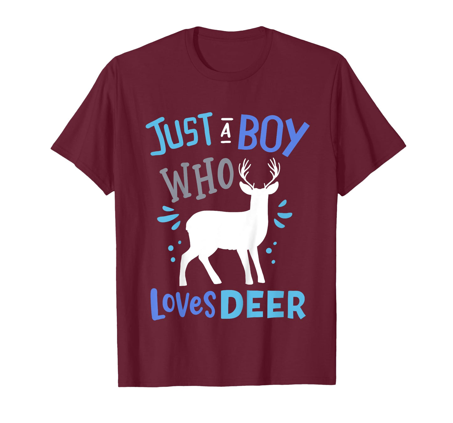Kids Deer Just A Boy Who Loves Deer Gift T-Shirt