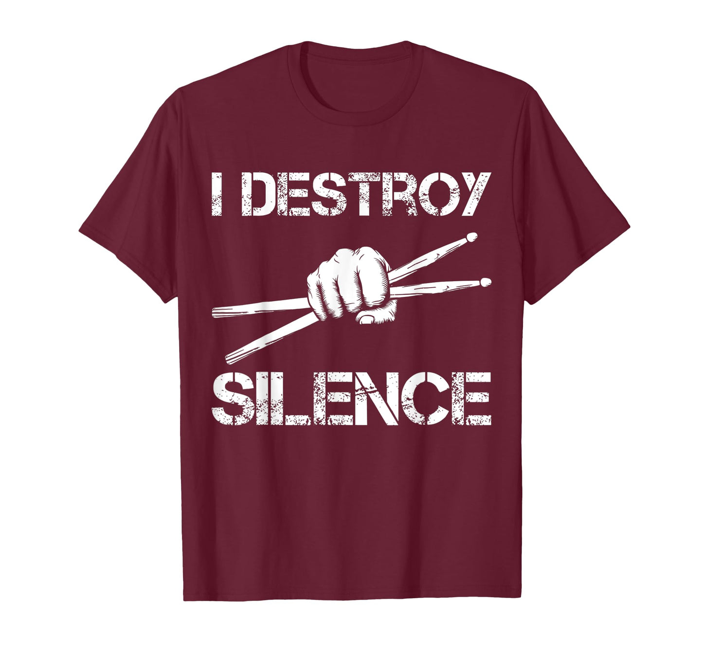 Drummer Art Drumsticks Men Women Drum Set Drumming Lovers T-Shirt
