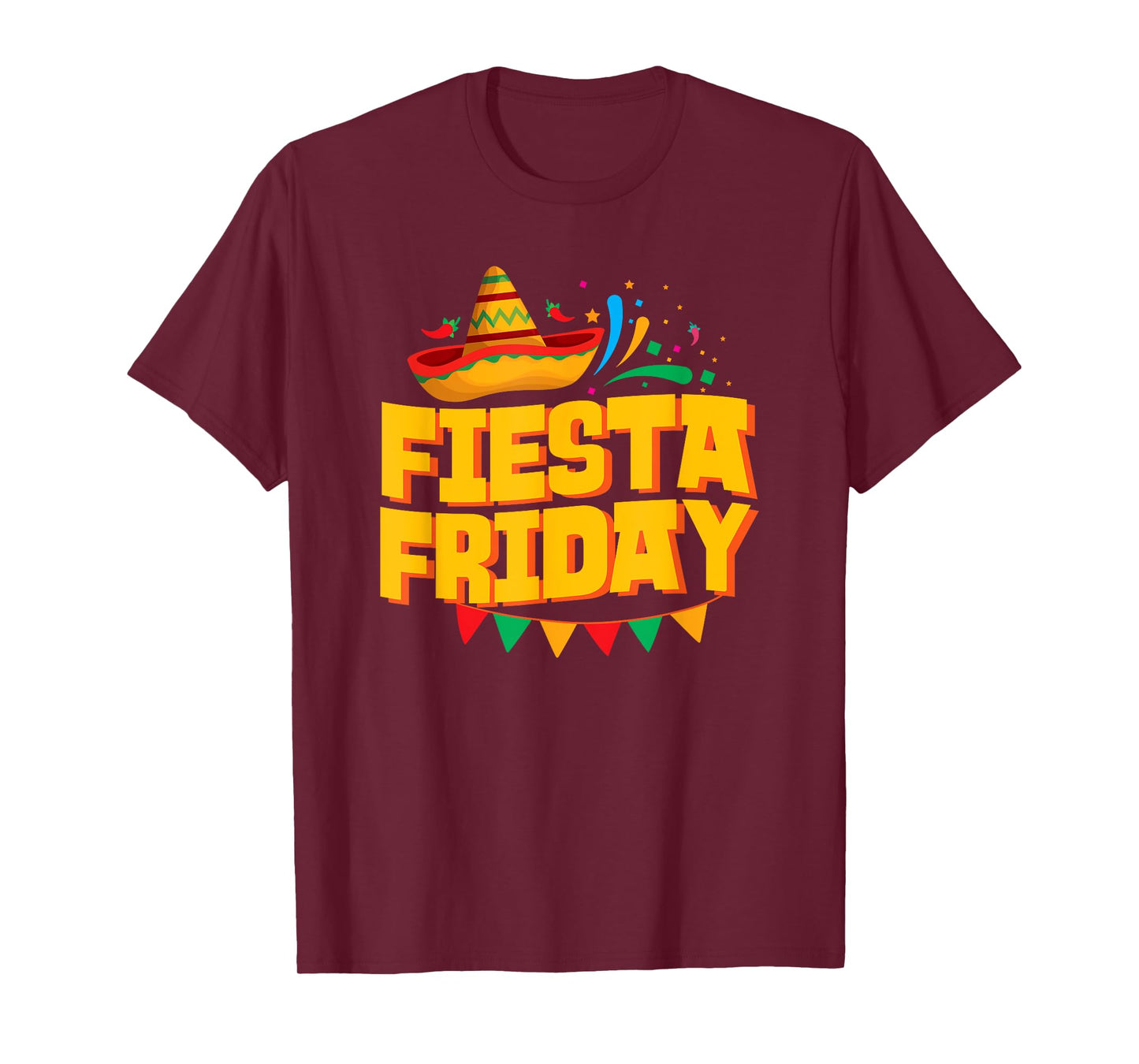 Fiesta Friday Celebration Sombrero T-Shirt