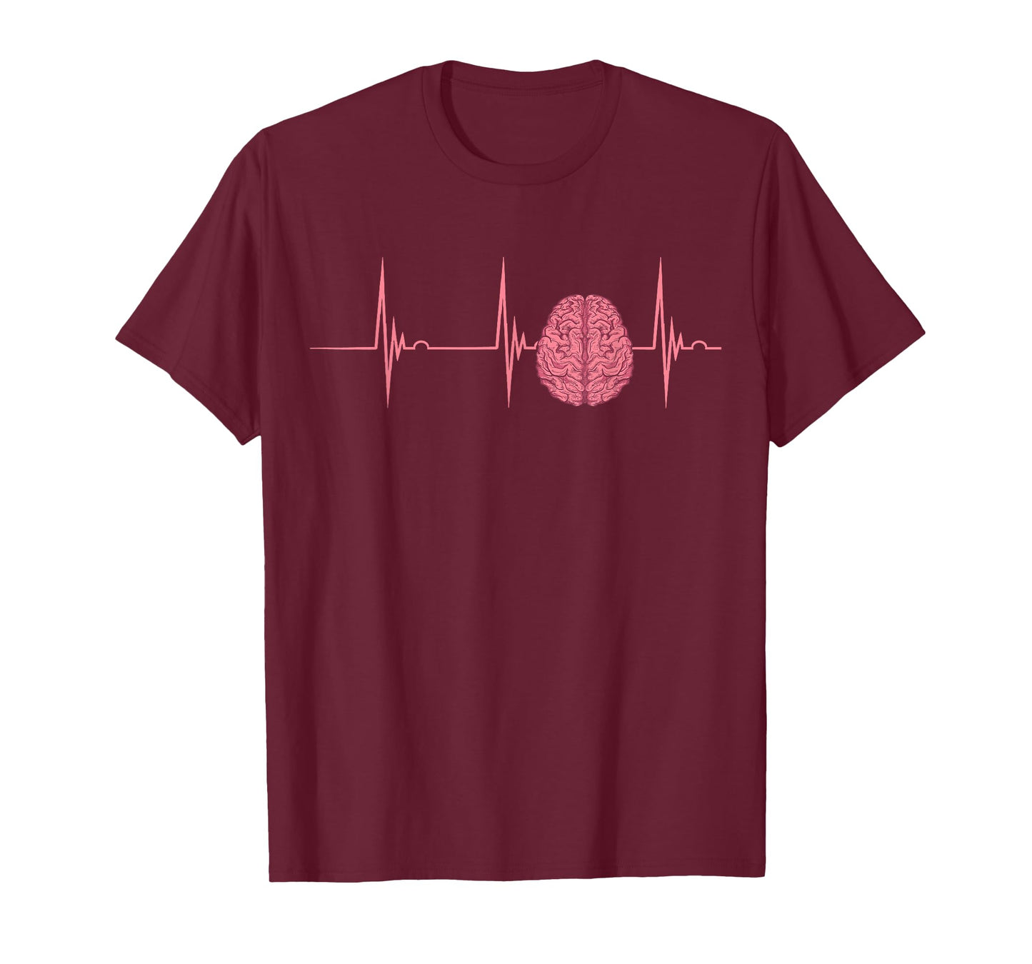 Neuro Nurse Brain Heartbeat EKG Pulse Neuroscience Nursing T-Shirt