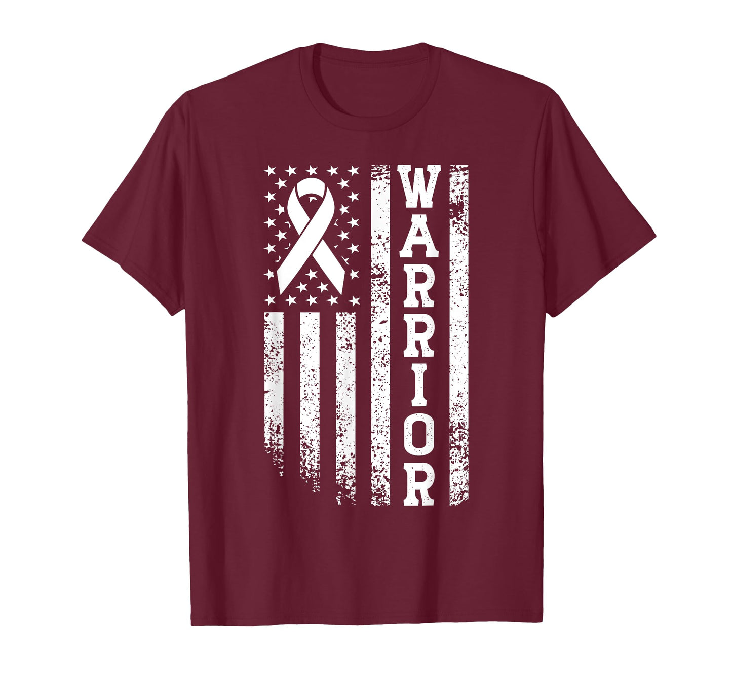 Heart Warrior USA Flag American Heart Disease Awareness T-Shirt
