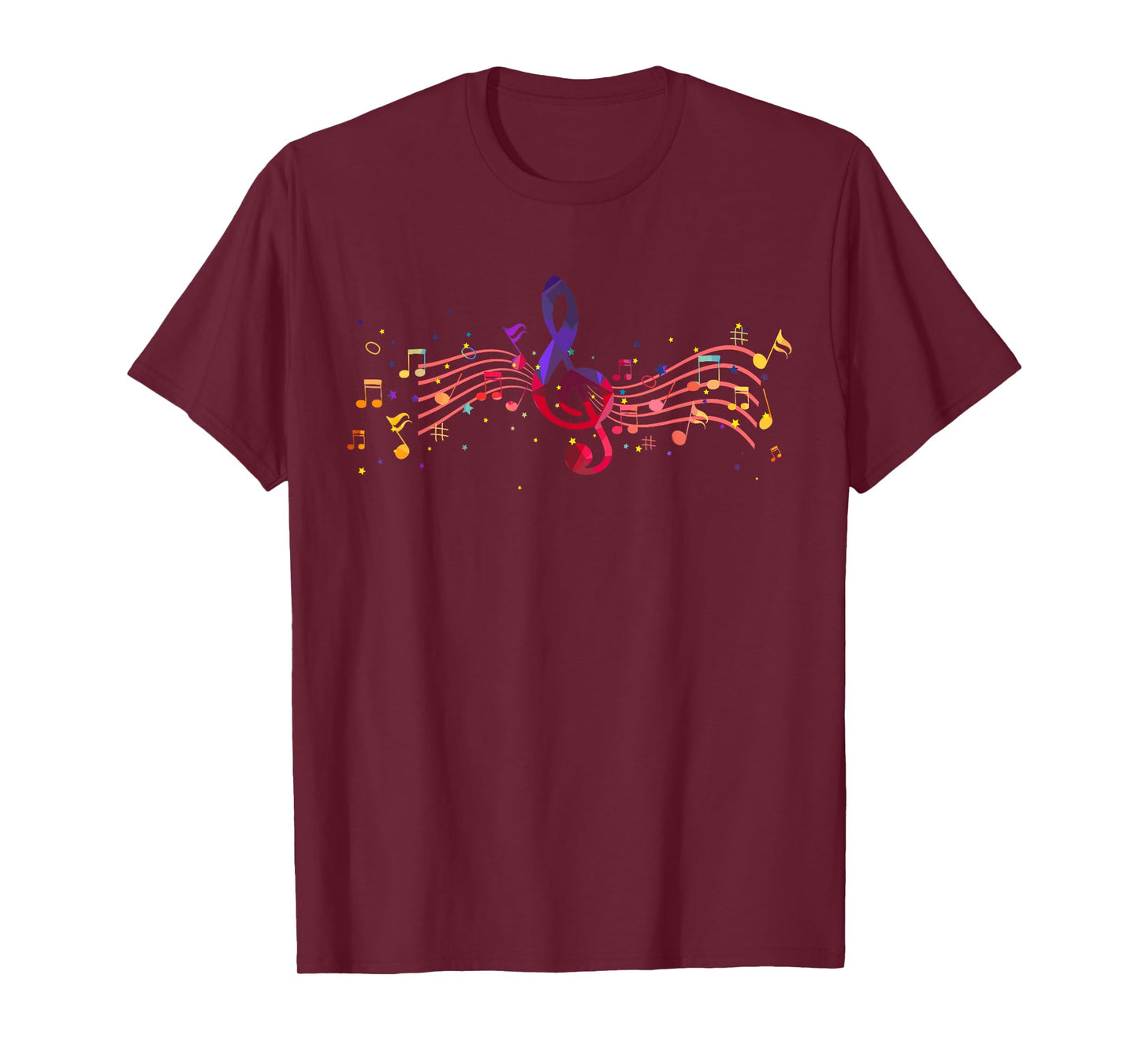 Treble Clef Musician Singer Music Notes Musical Instruments T-Shirt