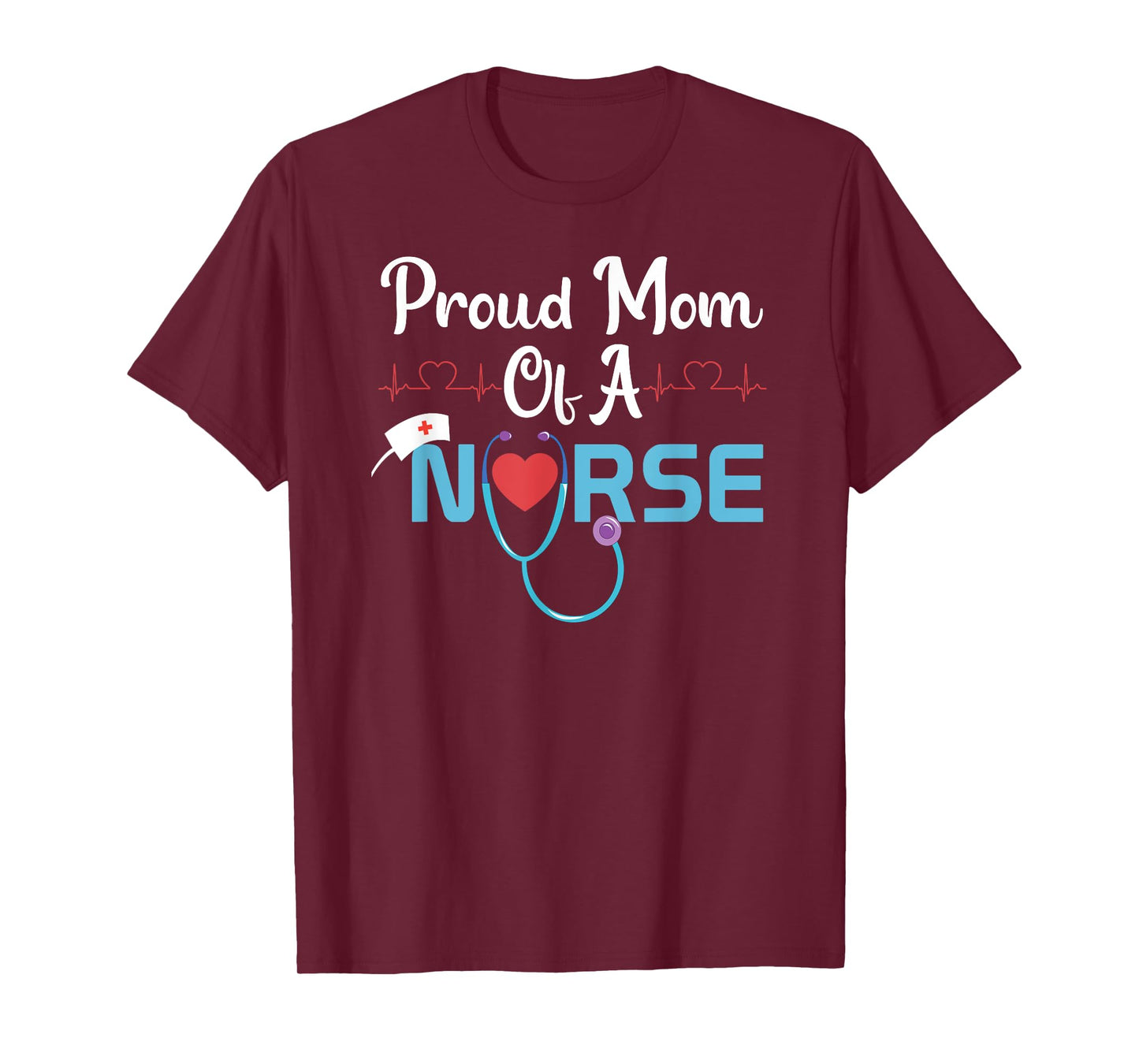 Funny Nurse Day Healthcaren Nicu Proud Mom Of A Nurse T-Shirt