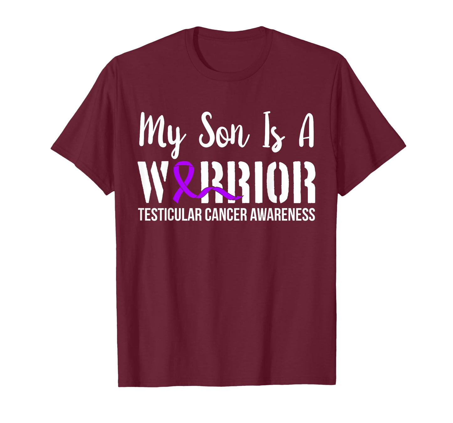 Testicular Cancer Shirt Gifts Awareness Ribbon Survivor T-Shirt