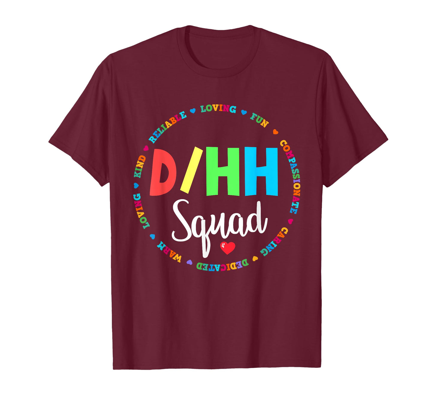 Matching D/HH Teacher Deaf Hard of Hearing ASL Squad Team Men Women Girls Kids T-Shirt