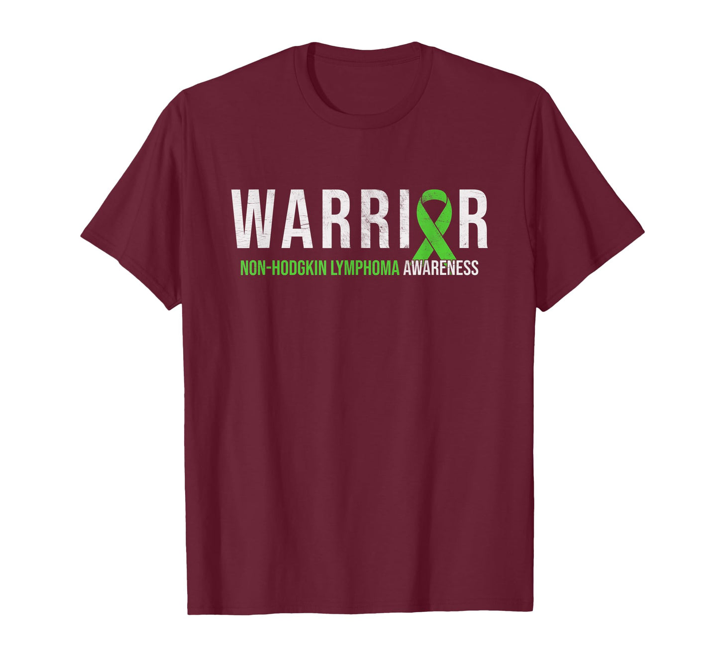 Warrior - Non Hodgkin Lymphoma Cancer Awareness Green Ribbon T-Shirt