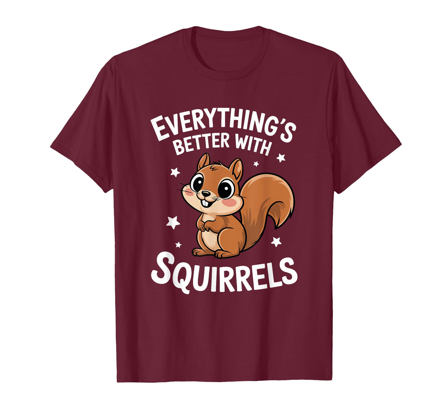 Cute Squirrel Lover Adults or Kids Boys Girls Squirrels T-Shirt