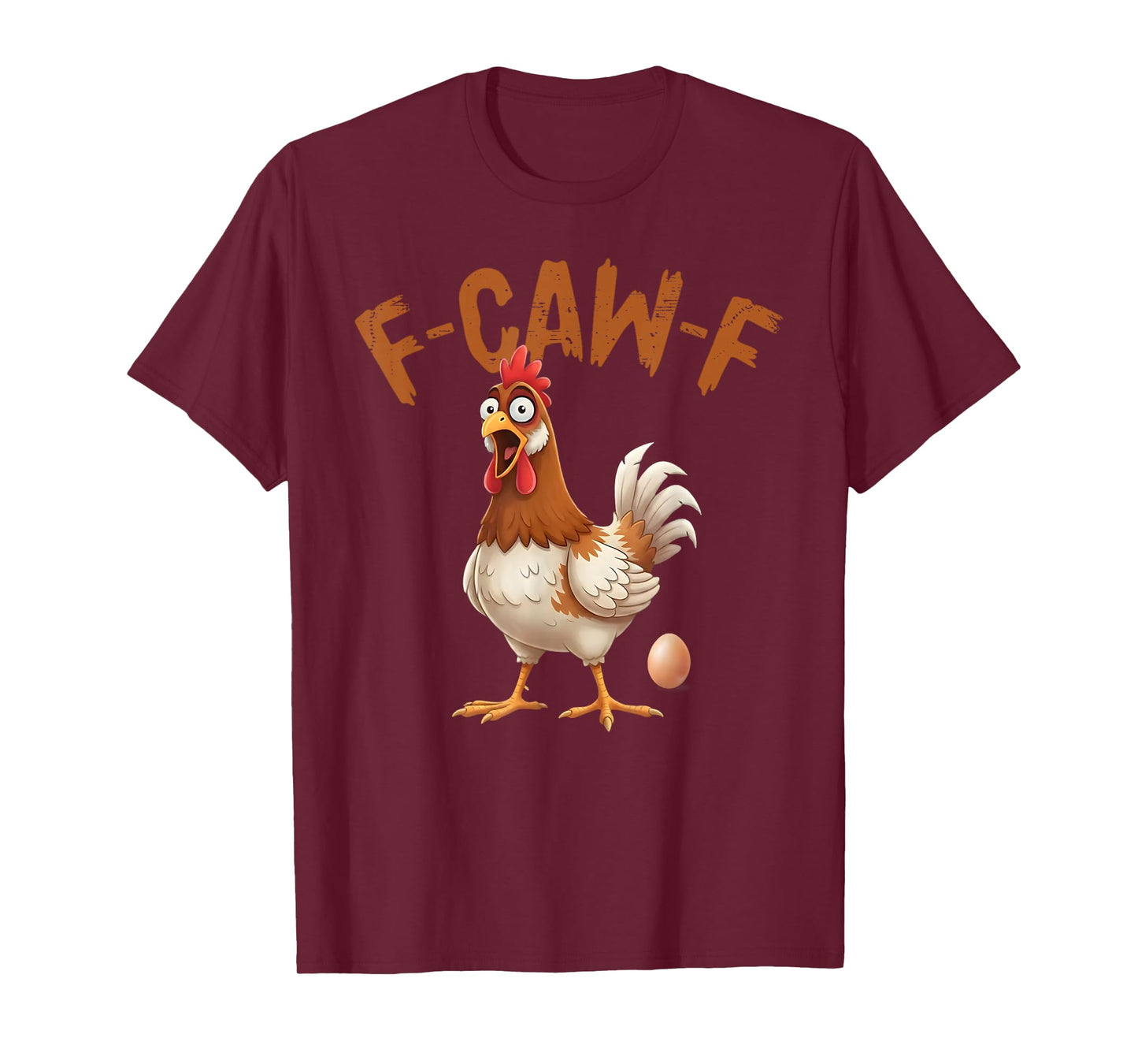 Funny Chicken F-CAW-F Humor FCAWF Chicken Halloween Pregnant T-Shirt