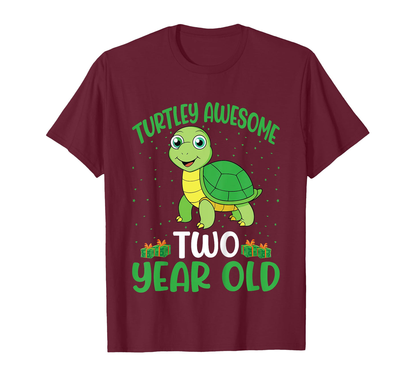 Kids Turtley Awesome Two Year Old Cute Turtle 2nd Birthday Kids T-Shirt