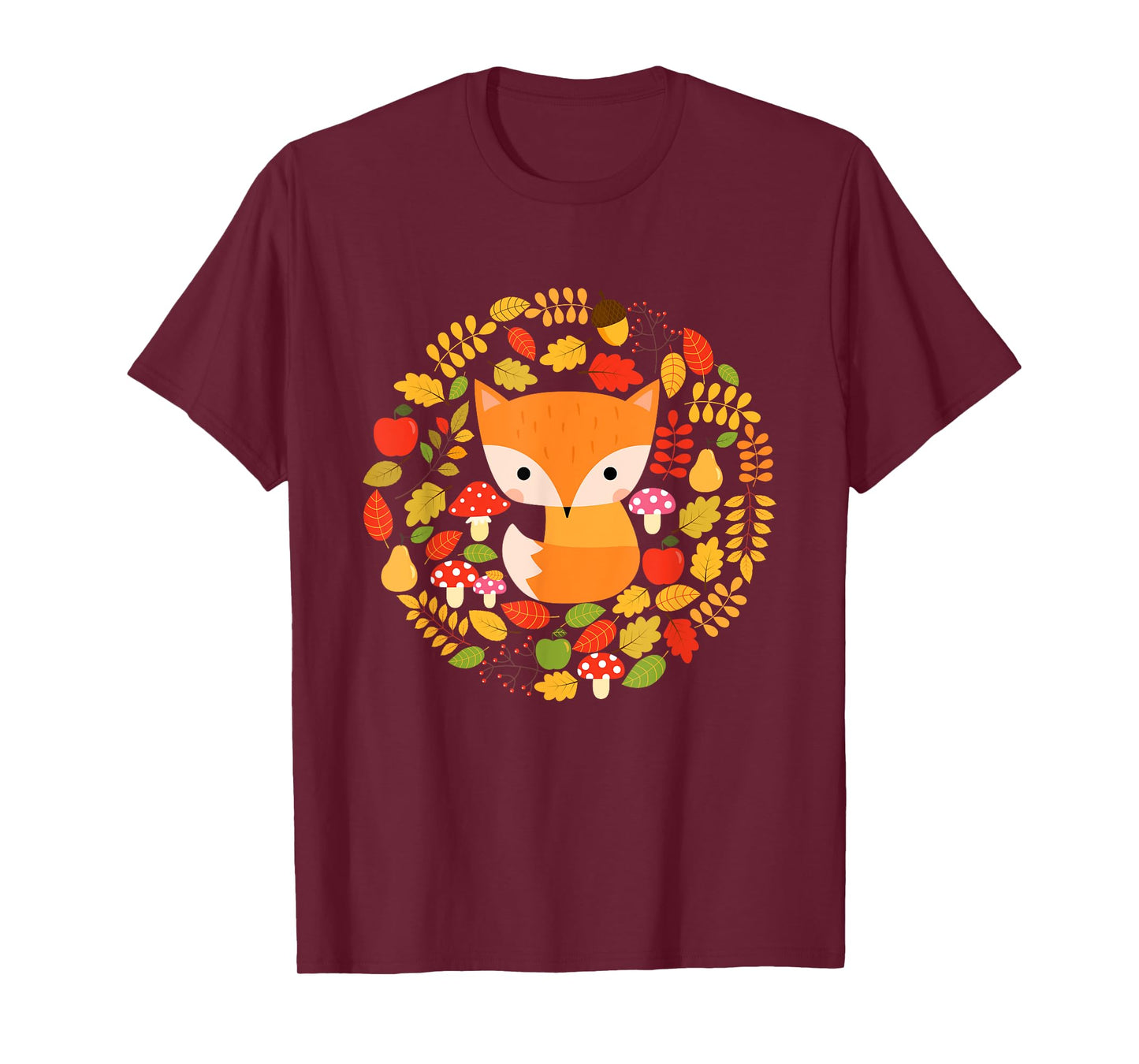 Cute Fox Shirt - Woodland Animal Art Tee Shirt T-Shirt