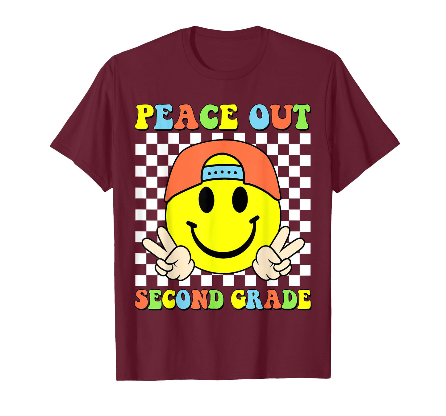 Peace Out 2nd Grade Boys Kid Graduation Last Day Of School T-Shirt