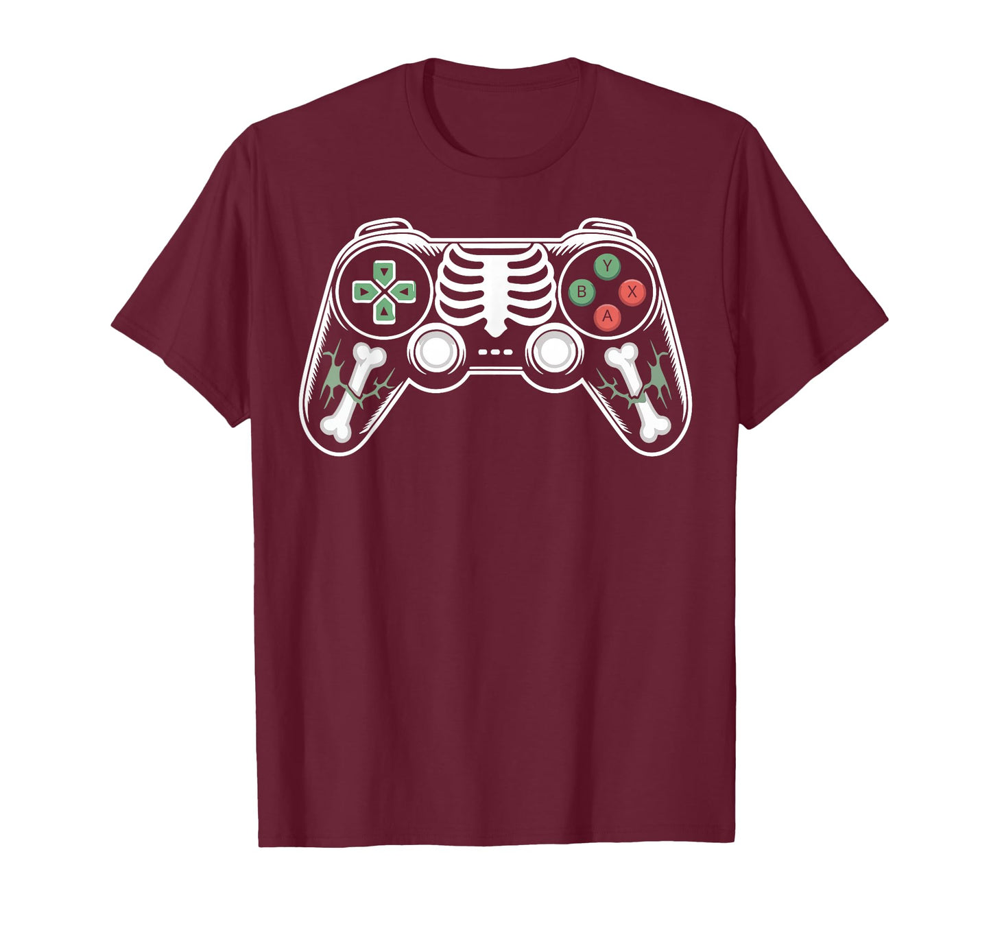 Halloween Skeleton Gaming Controllers Video Gamer Boys Kids T-Shirt