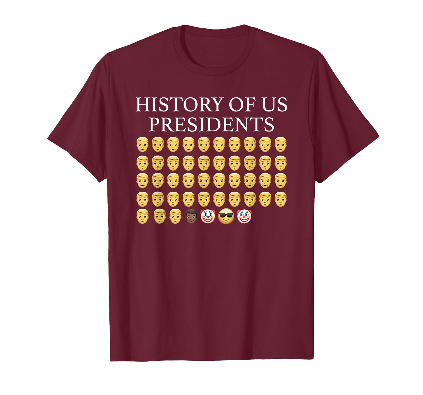 Funny Women Men Outfits Funny History of U.S. Presidents T-Shirt