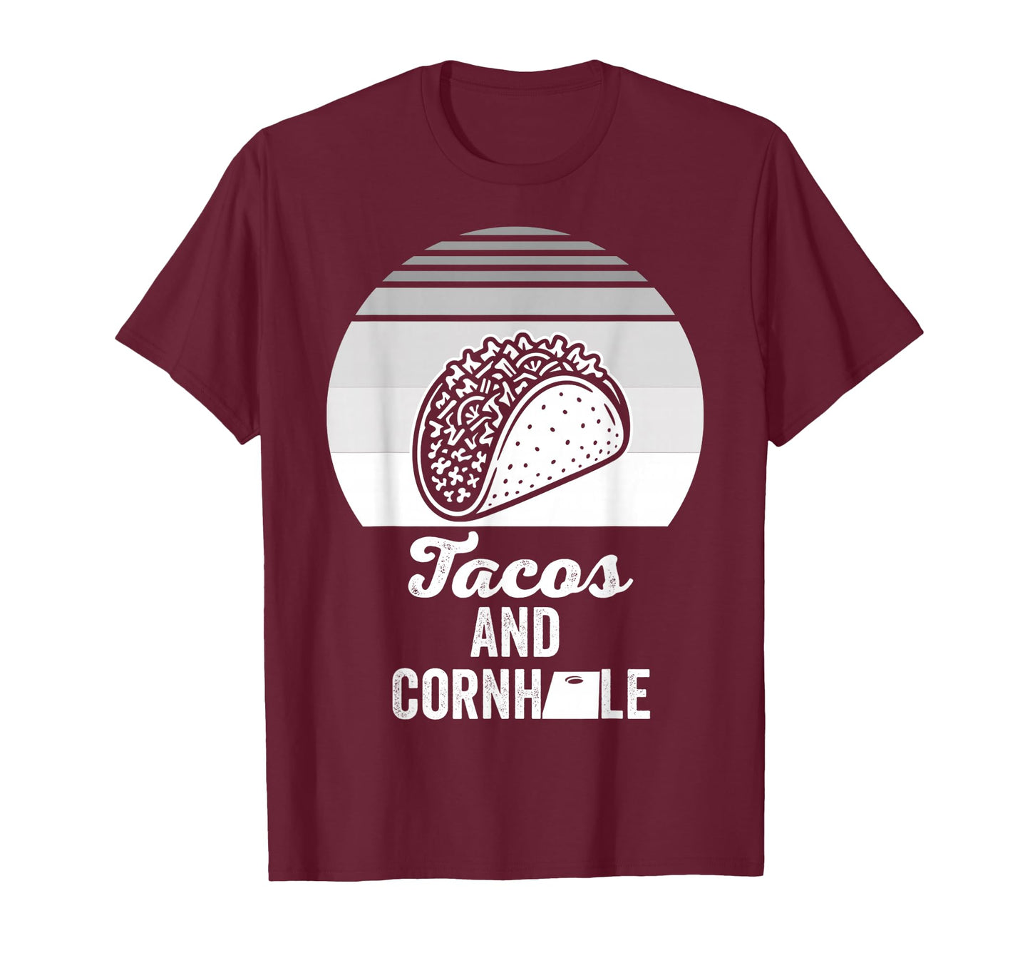 Tacos and Cornhole Retro Style T-Shirt