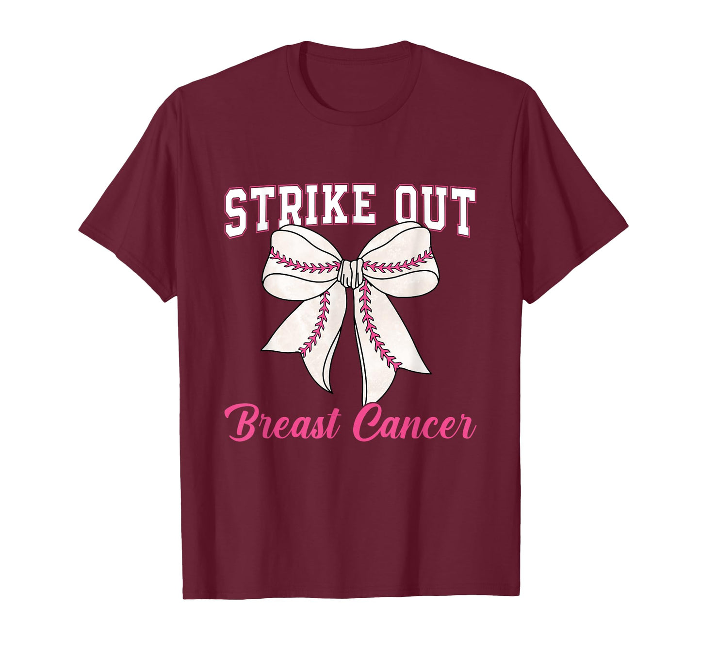Strike Out Breast Cancer Awareness Baseball Fighters Women T-Shirt