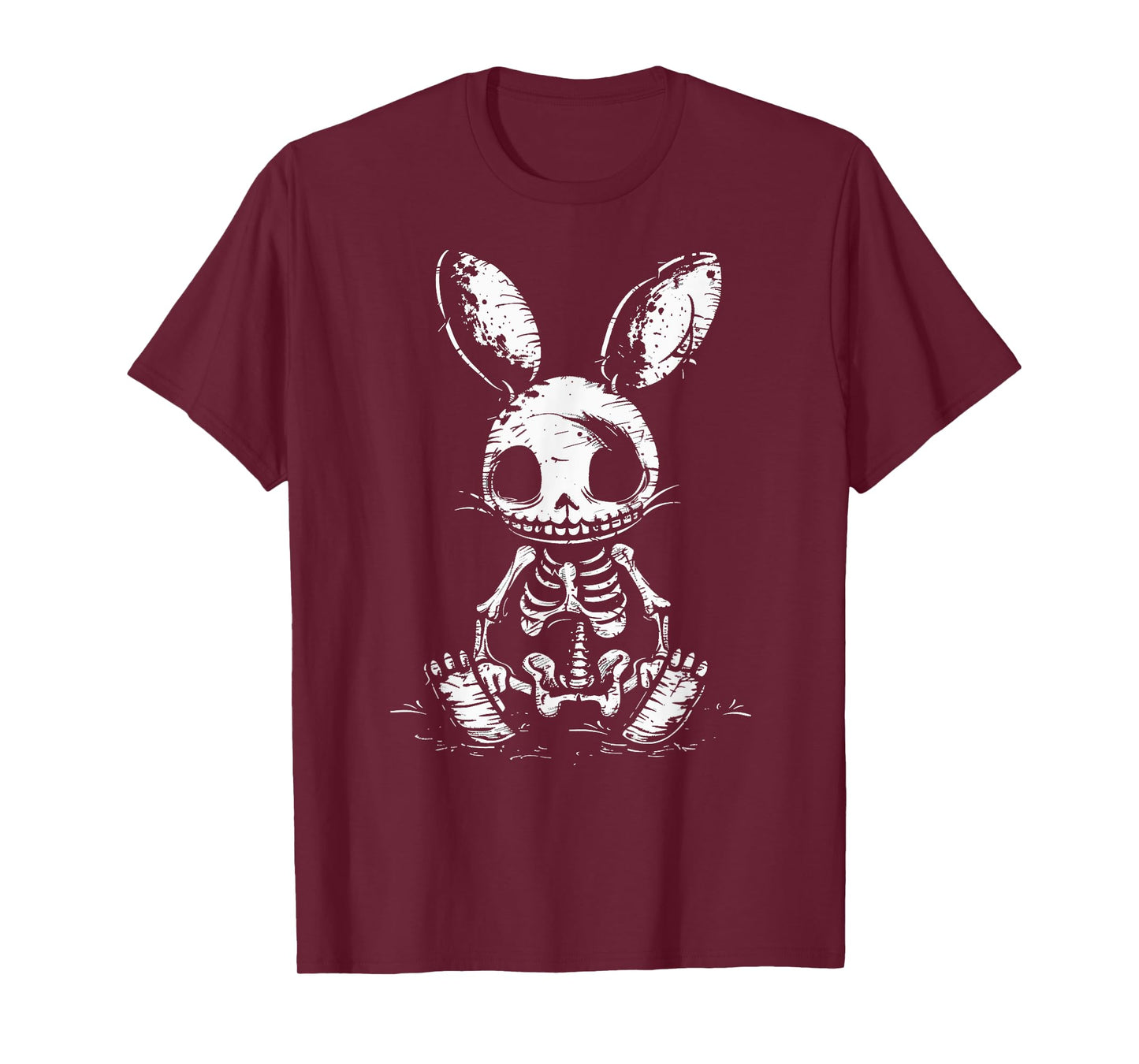 Skeleton Bunny Rabbit Skull Alt Goth Grunge Horror Aesthetic T-Shirt