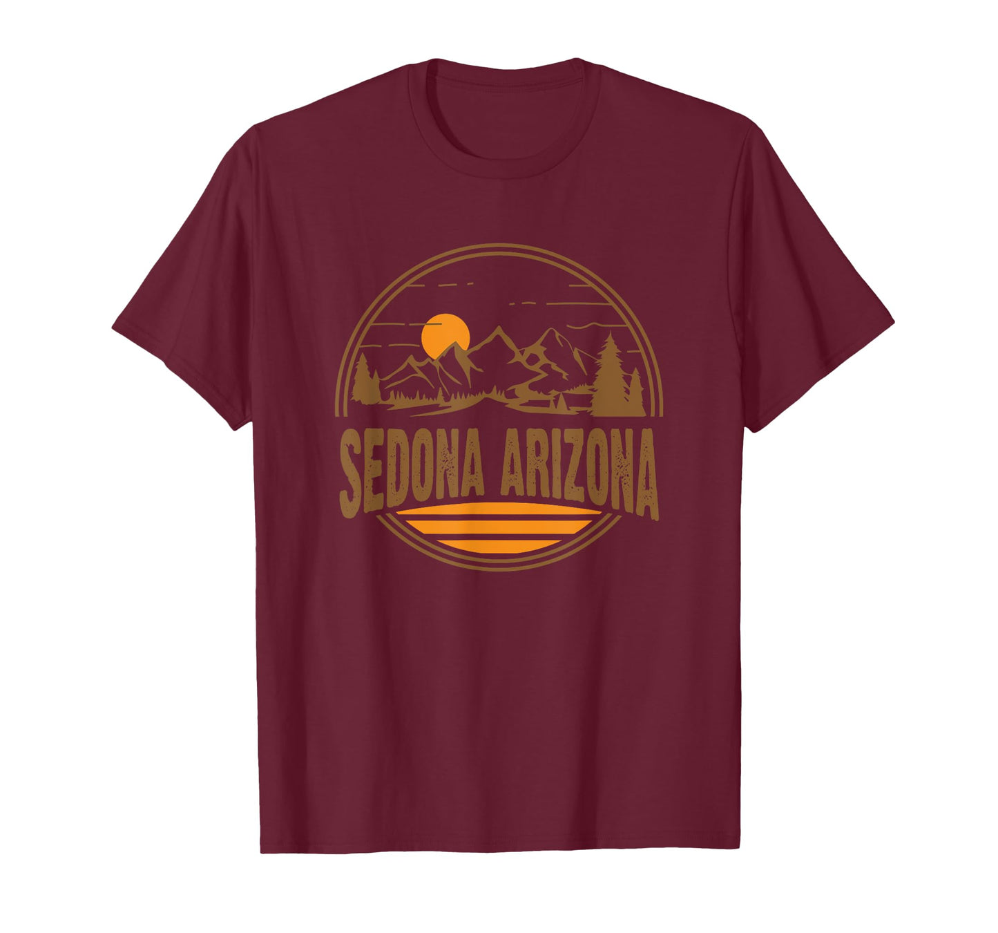 Vintage Sedona, Arizona Mountain Hiking Souvenir Print T-Shirt