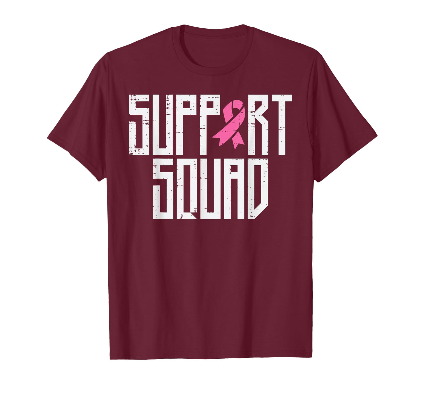 Support Squad Pink Ribbon Family Breast Cancer Awareness T-Shirt