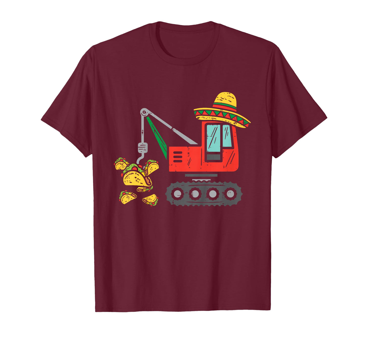 Kids Mexican Crane Tacos Boys Cinco De Mayo Fiesta Kids Toddler T-Shirt