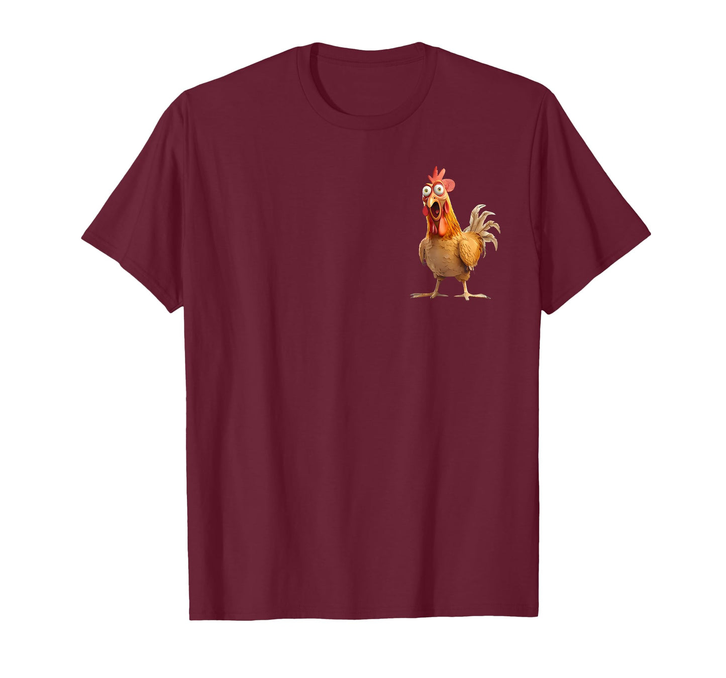 F-Caw-F Funny Chicken Humor Quote Rooster Meme 2 Side T-Shirt