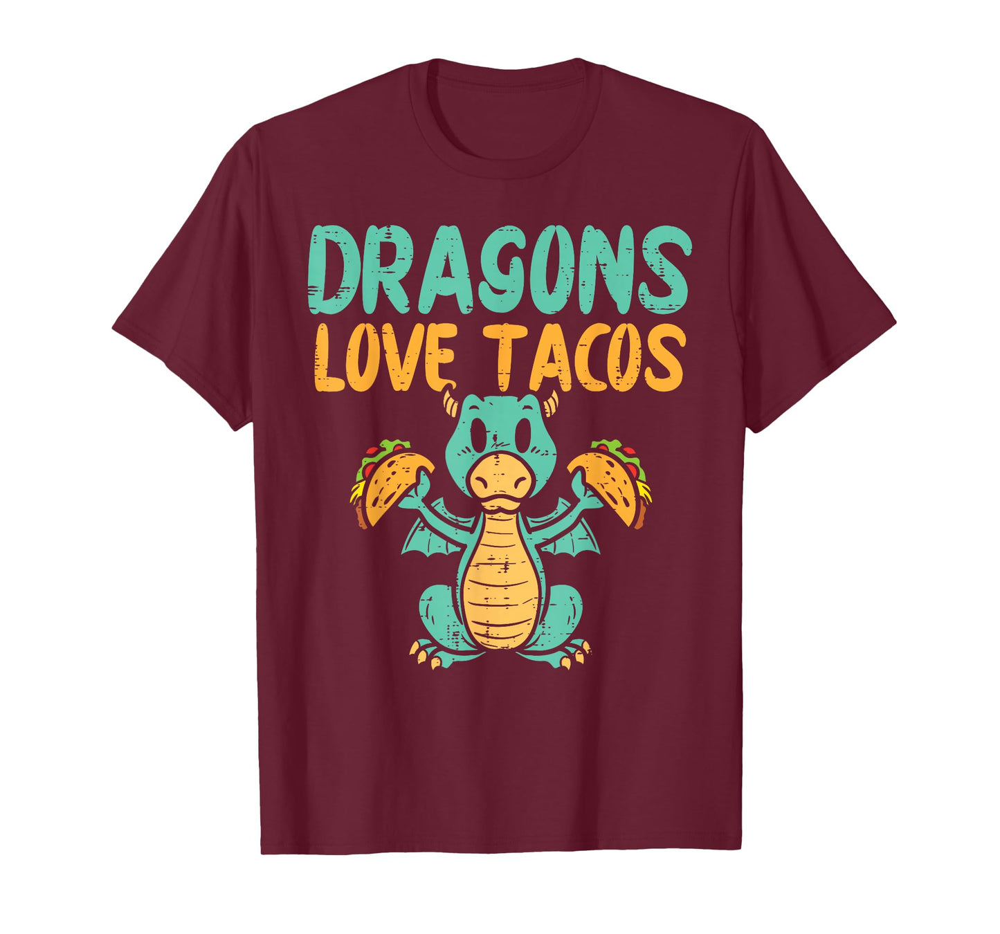 Dragons Love Tacos Cute Cinco De Mayo Mexican Food Kids Boys T-Shirt