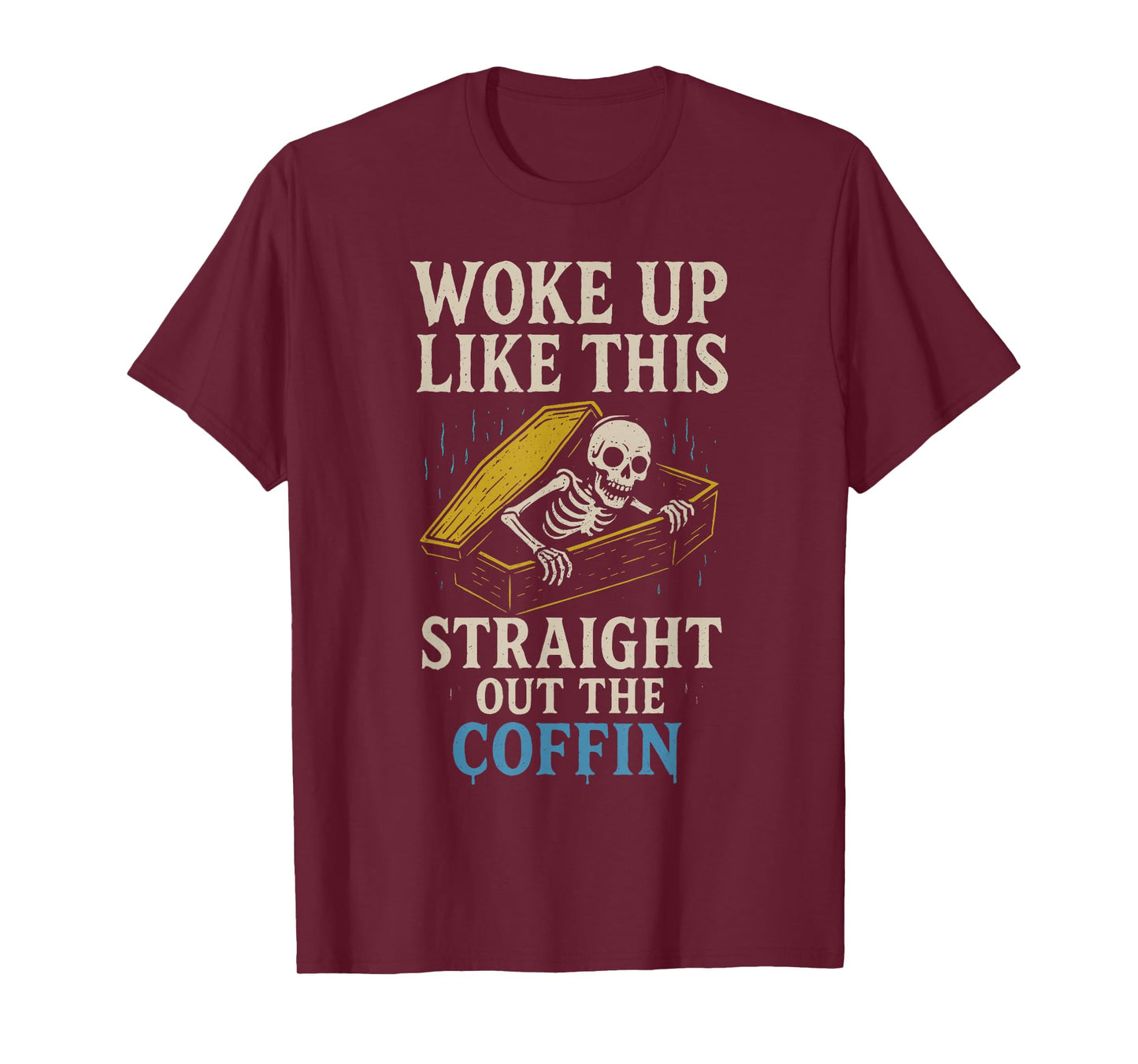 Straight Out of Coffin Halloween Spooky Haunted Season T-Shirt