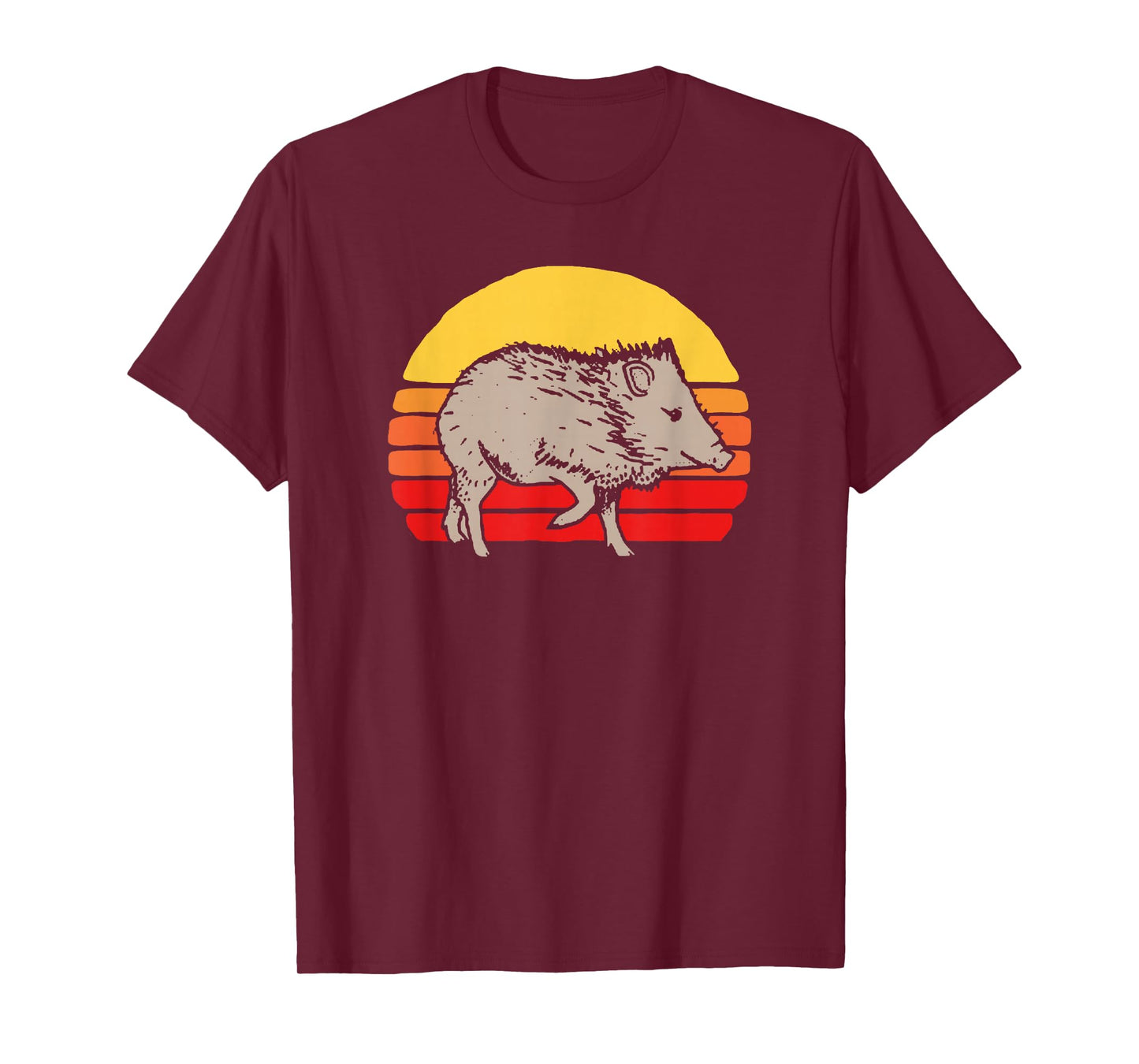 Javelina Vintage Retro 80s Sunset Cute Funny Arizona T-Shirt