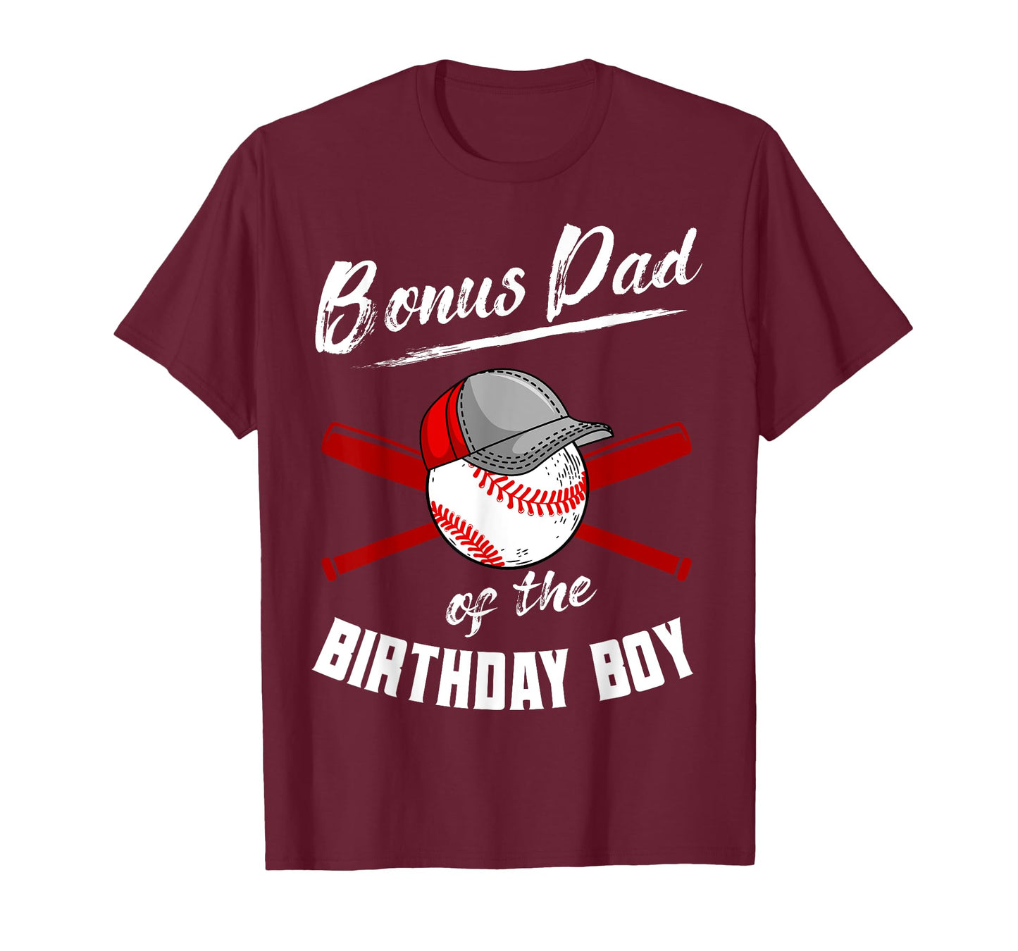 Bonus Dad Of The Birthday Boy Baseball Bday Party T-Shirt