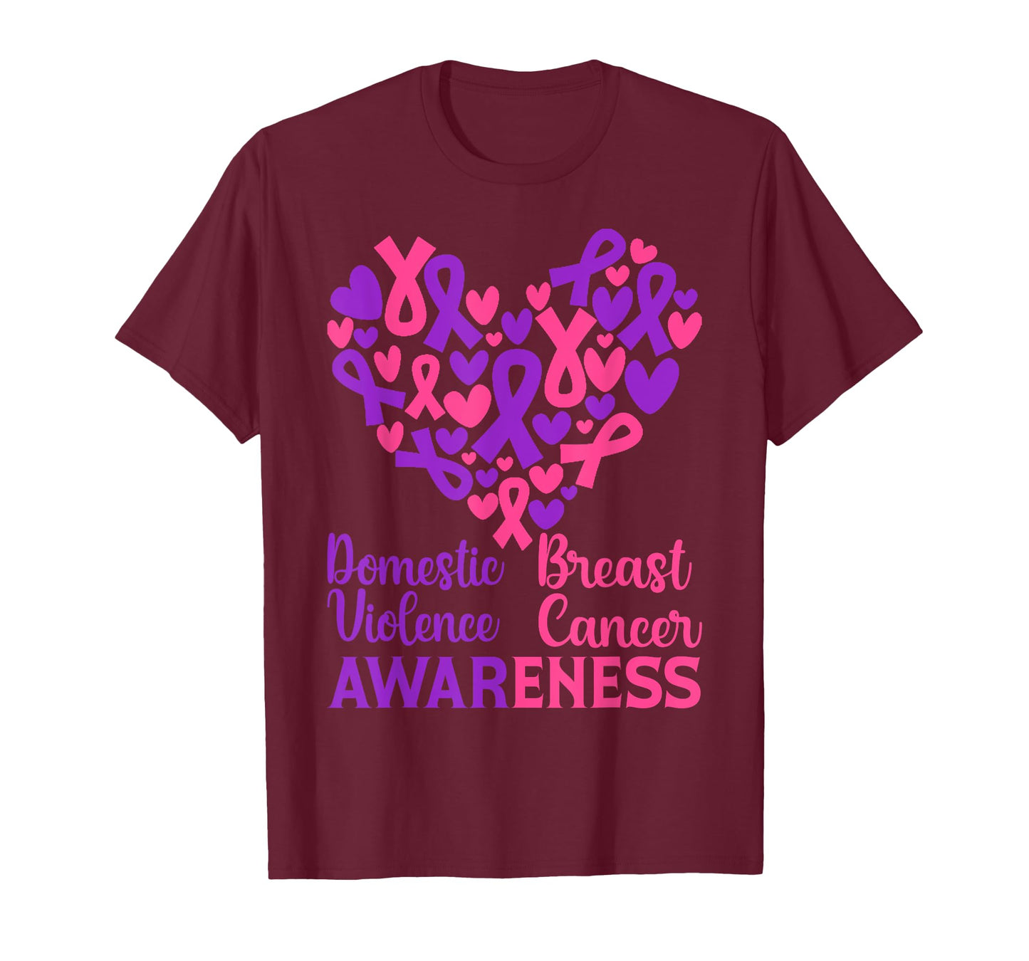 Domestic Violence & Breast Cancer Awareness Month Warrior T-Shirt