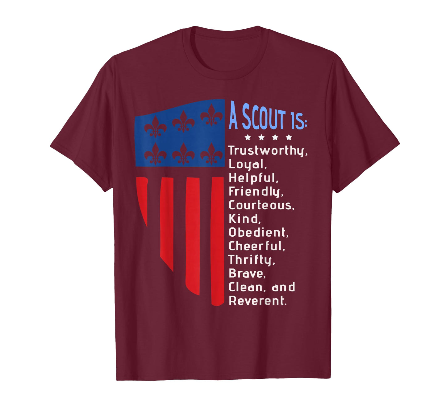 Scouting Law, US America Flag Scouting law Gift T-Shirt