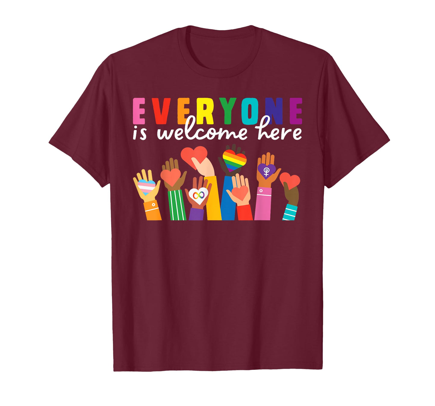 Everyone Is Welcome Here Idaho Teacher Support Men Women Kid T-Shirt