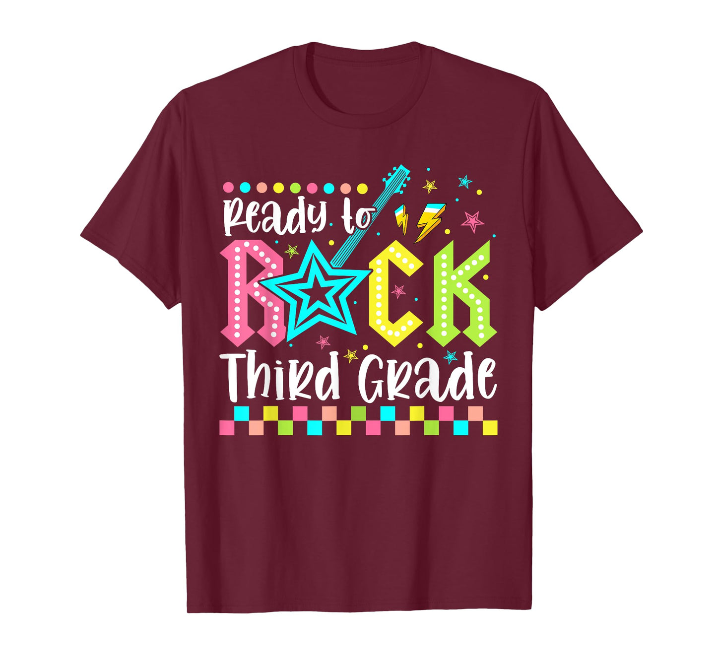 Ready To Rock Third Grade Back To School 3rd Grade Boys Kids T-Shirt