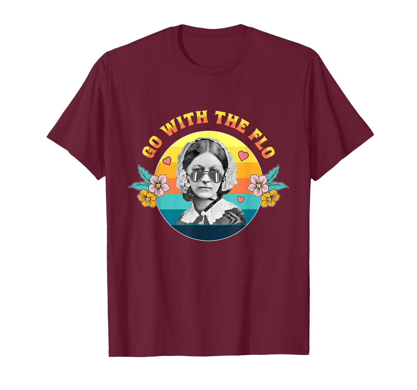 Go With the Flo - Nurses Day Week Celebration Funny Vintage T-Shirt
