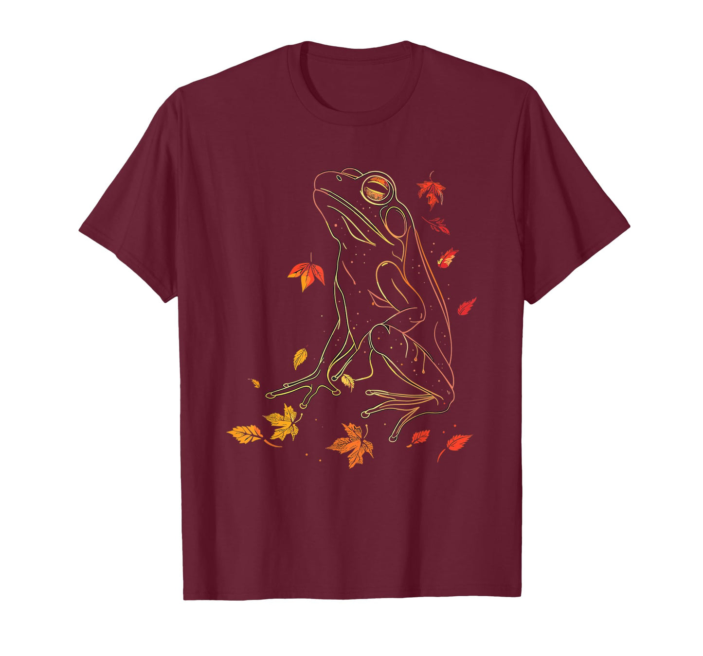 Frog Wildlife Nature Autumn Leaves Fall T-Shirt