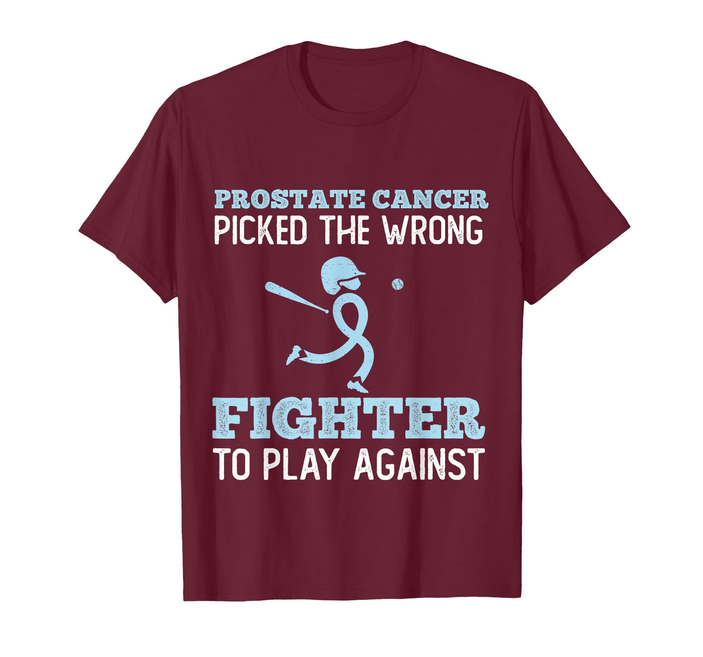 Baseball Player Prostate Cancer Patient Fighting Cancer T-Shirt
